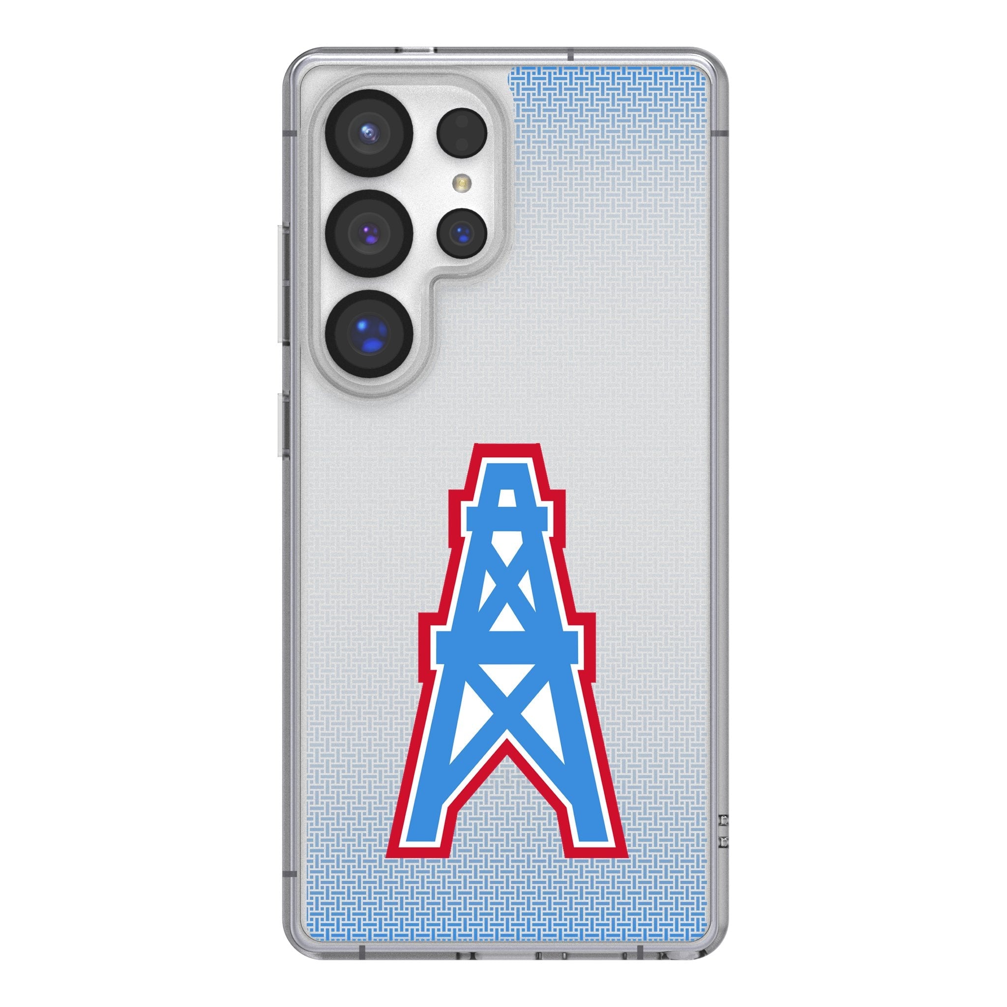 Houston Oilers Historic Collection Linen Clear Phone Case for Samsung Galaxy