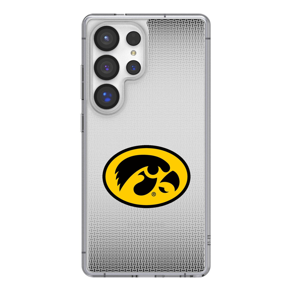 University of Iowa Hawkeyes Linen Clear Phone Case for Samsung Galaxy 1