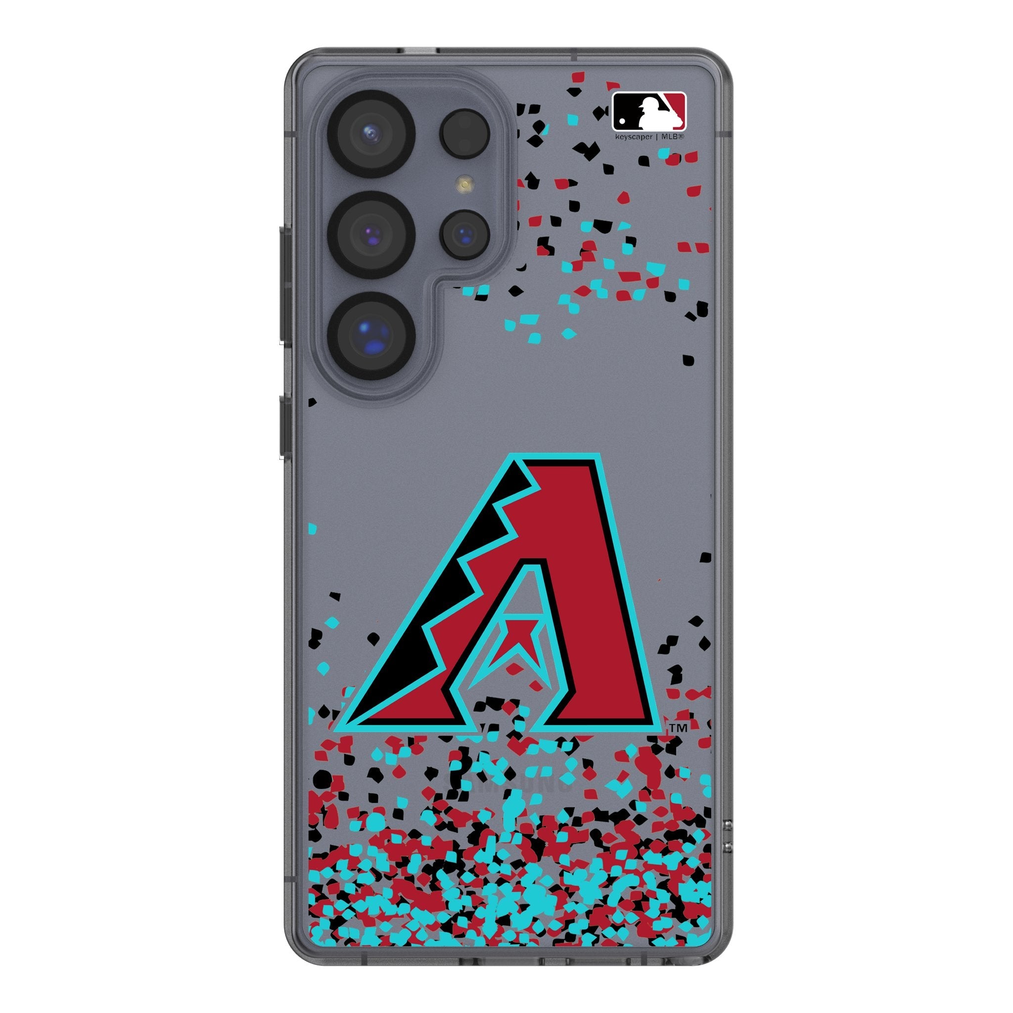 Arizona Diamondbacks Confetti Clear Phone Case for Samsung Galaxy