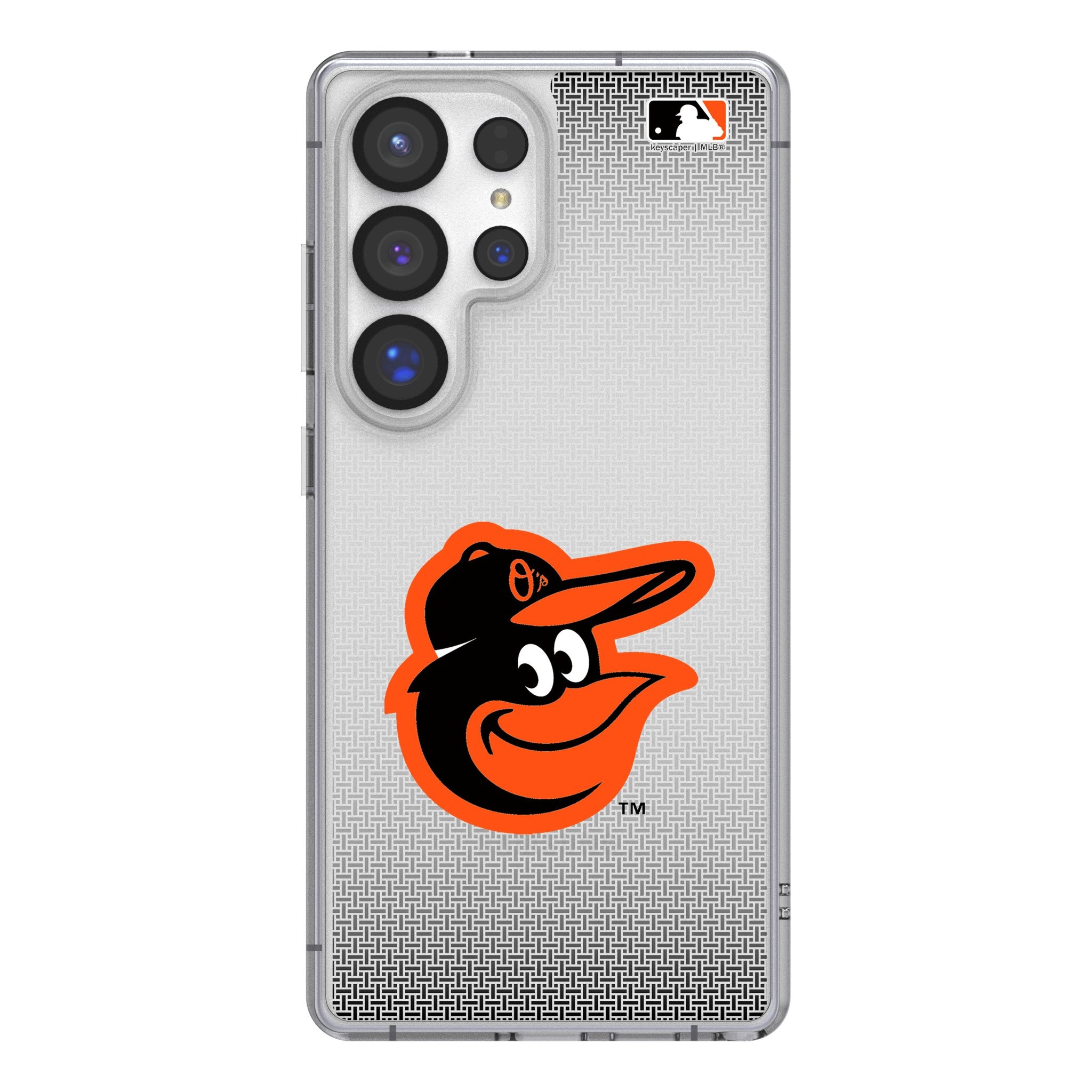 Baltimore Orioles Linen Clear Phone Case for Samsung Galaxy 1