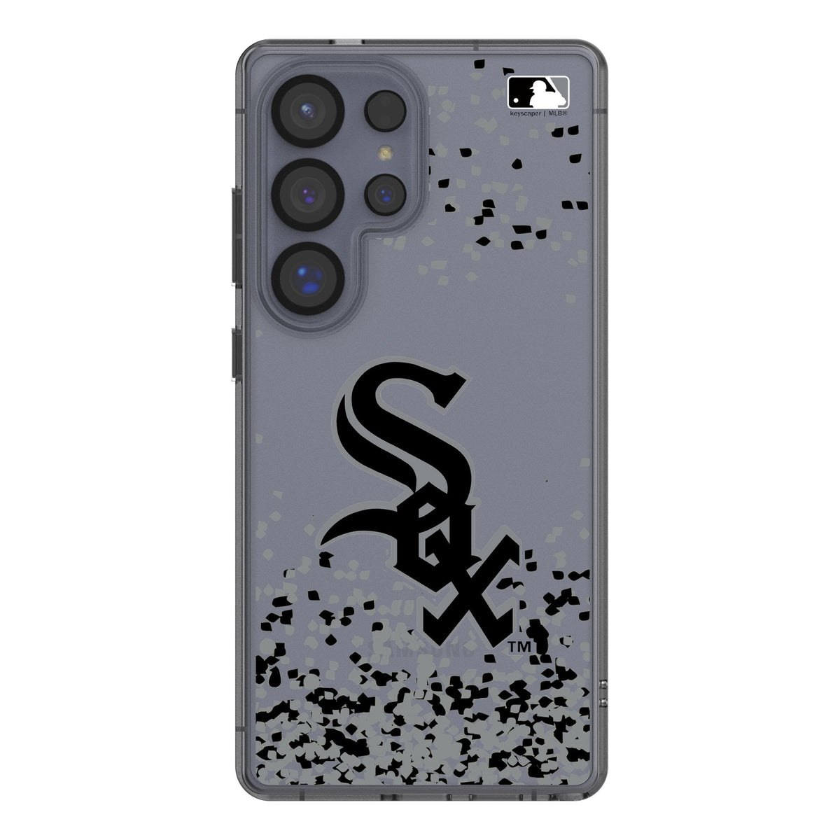Chicago White Sox Confetti Clear Phone Case for Samsung Galaxy 1