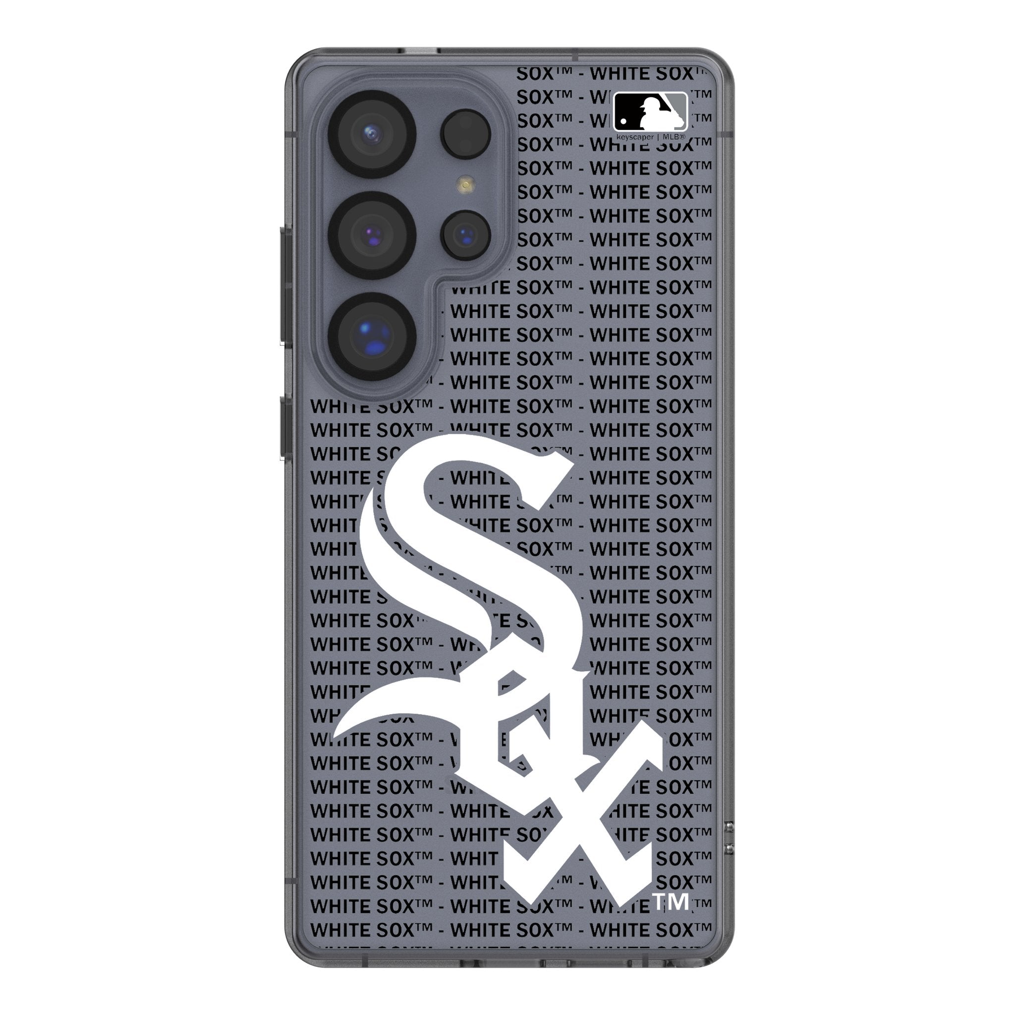 Chicago White Sox Text Backdrop Clear Phone Case for Samsung Galaxy 1