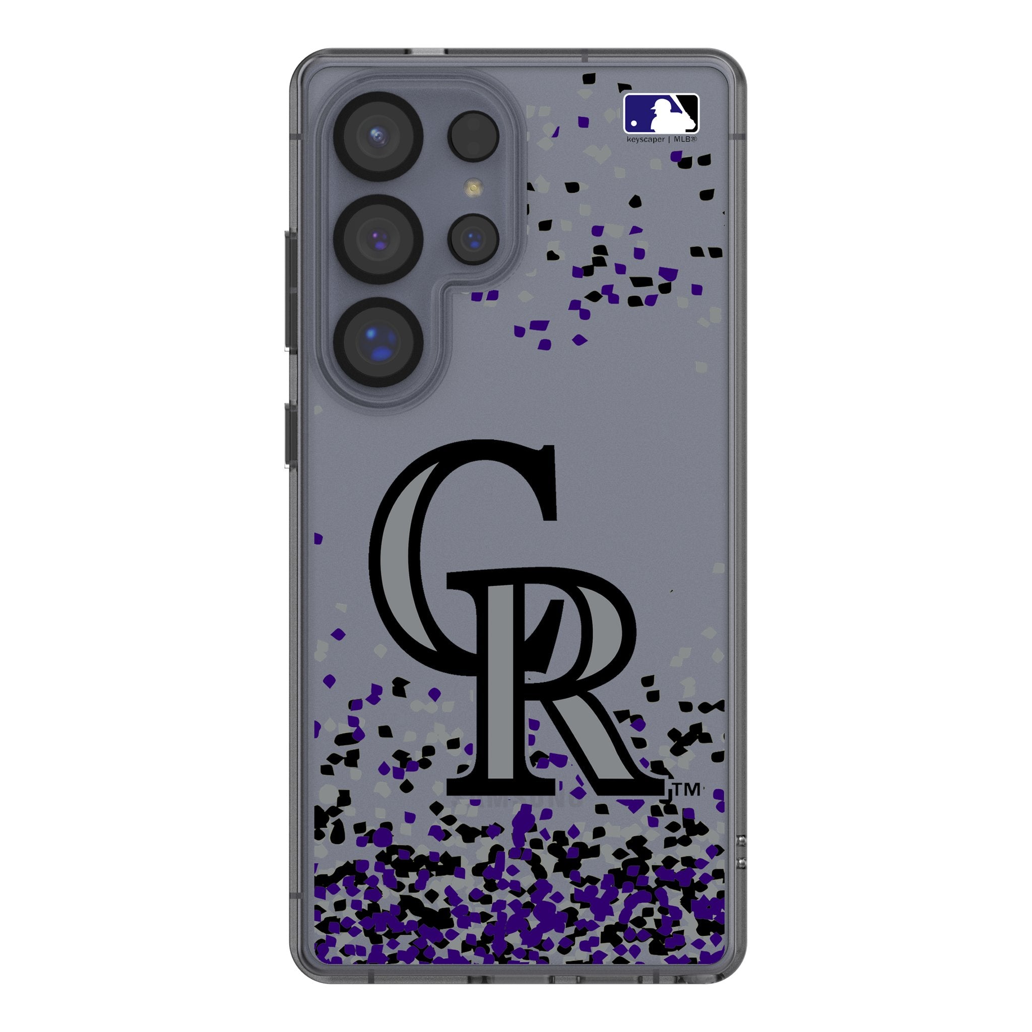 Colorado Rockies Confetti Clear Phone Case for Samsung Galaxy 1
