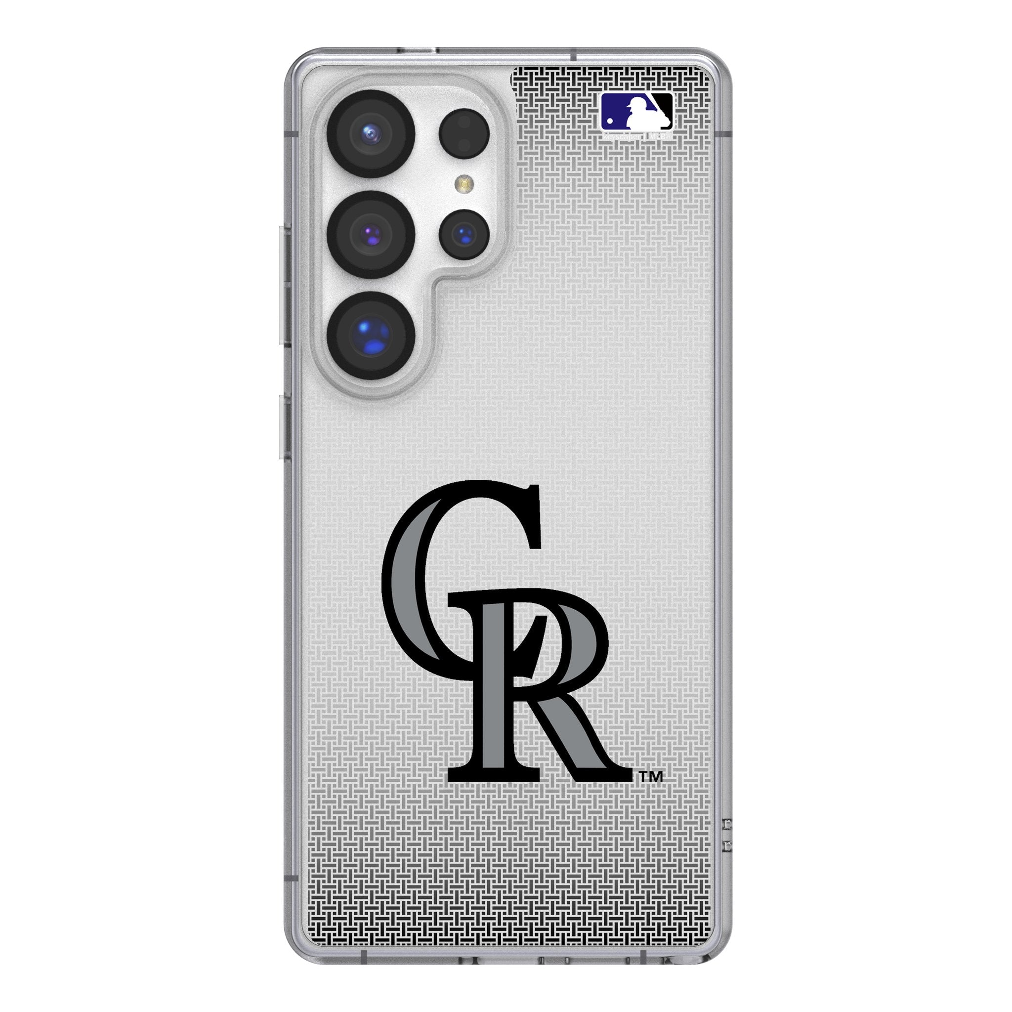 Colorado Rockies Linen Clear Phone Case for Samsung Galaxy