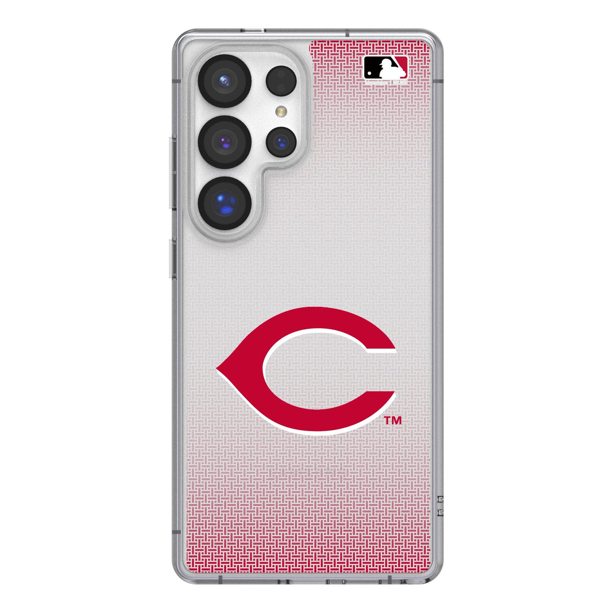 Cincinnati Reds Linen Clear Phone Case for Samsung Galaxy 1