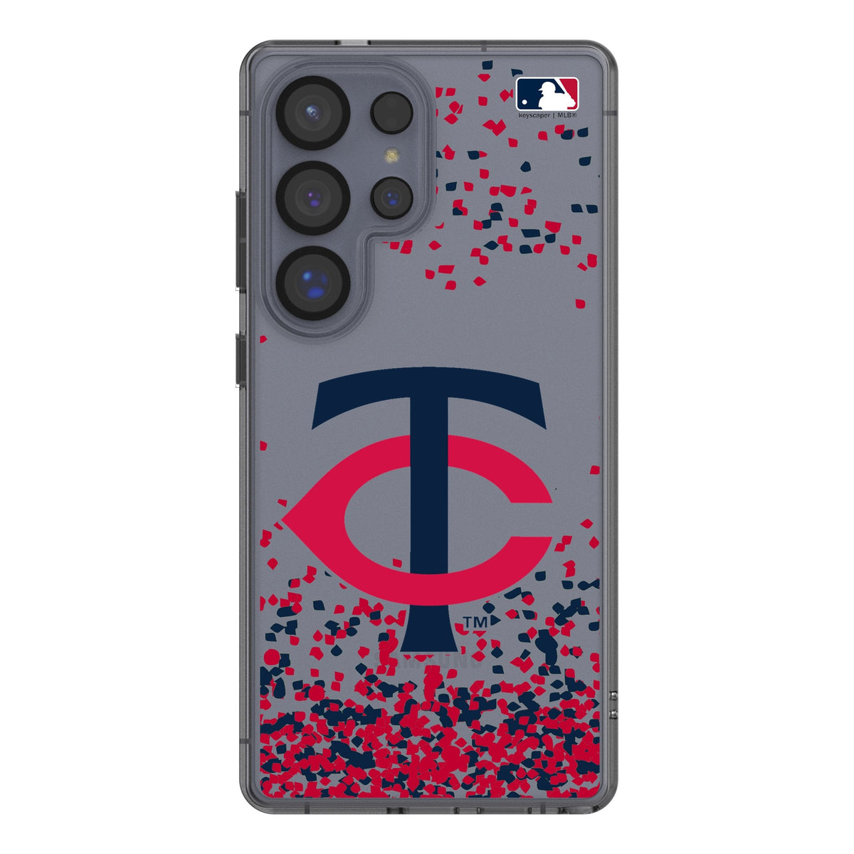Minnesota Twins Confetti Clear Phone Case for Samsung Galaxy