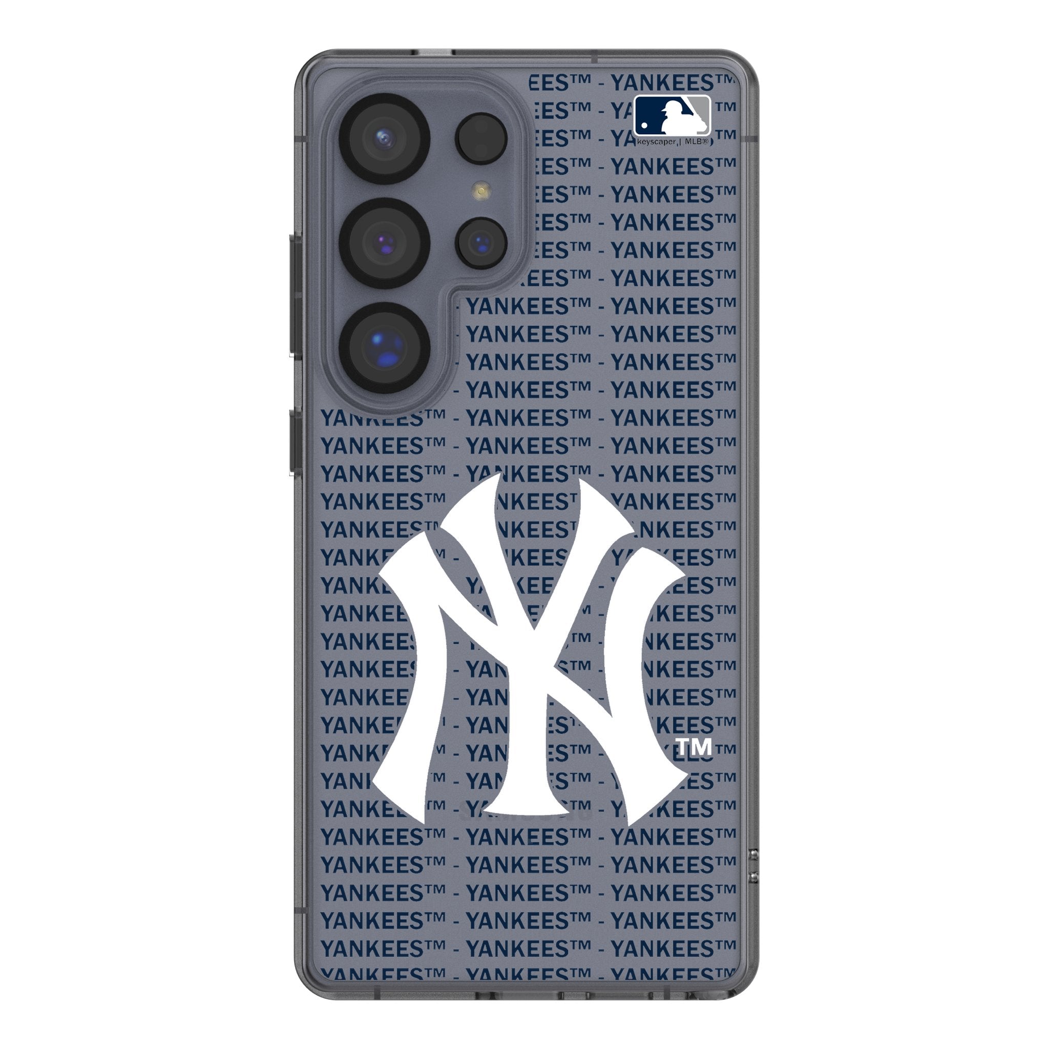 New York Yankees Text Backdrop Clear Phone Case for Samsung Galaxy 1