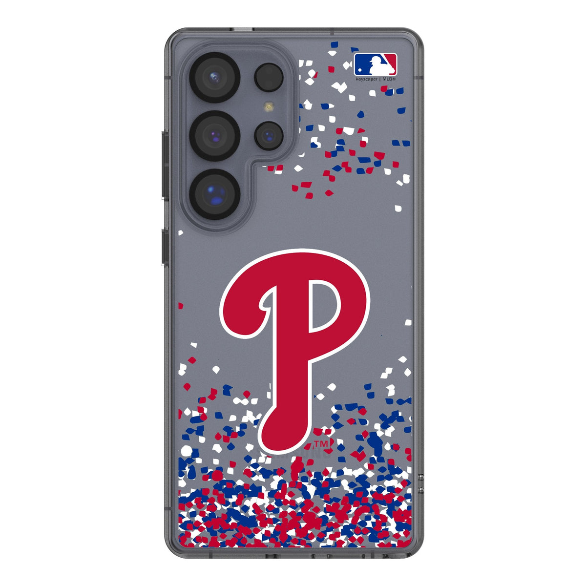 Philadelphia Phillies Confetti Clear Phone Case for Samsung Galaxy