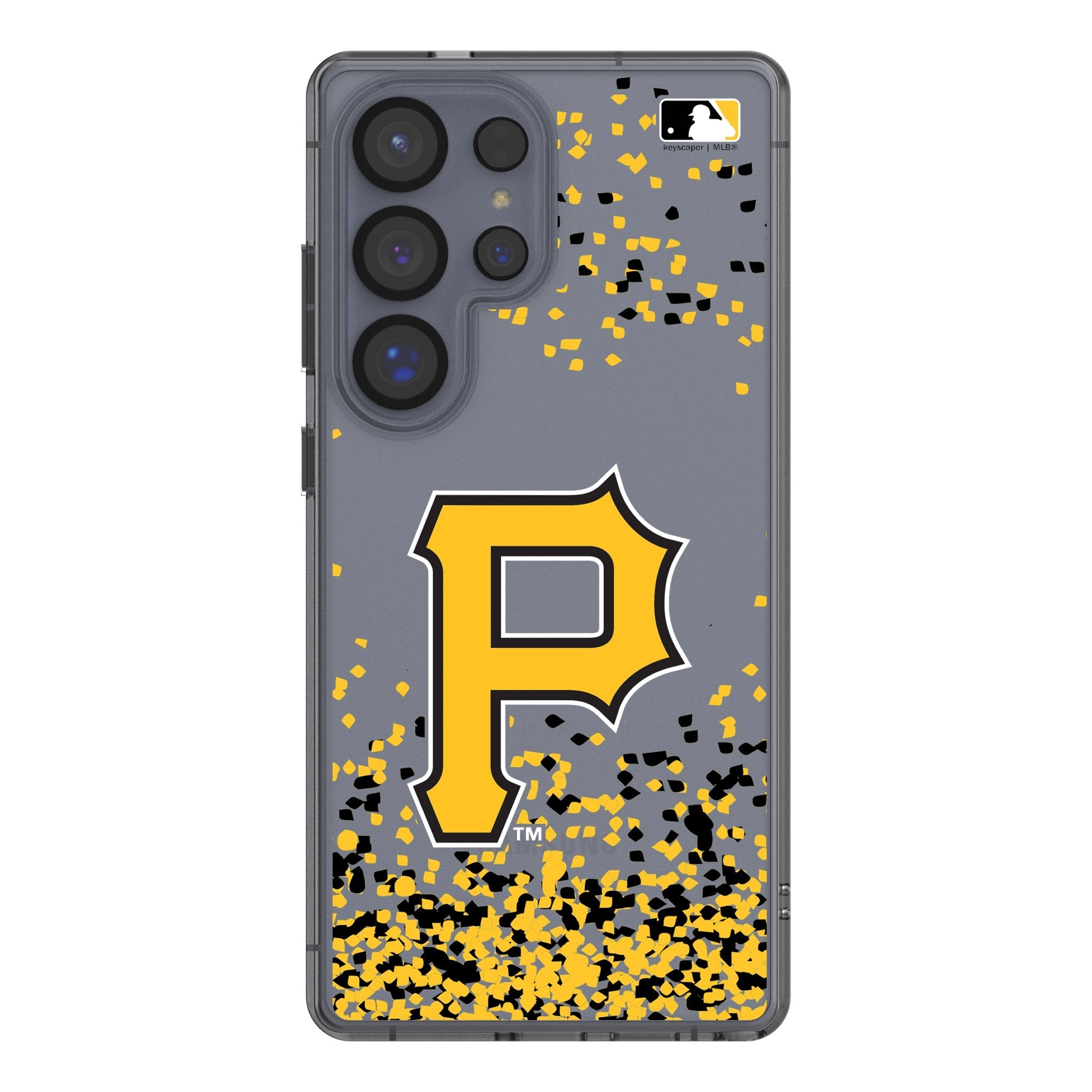 Pittsburgh Pirates Confetti Clear Phone Case for Samsung Galaxy 1
