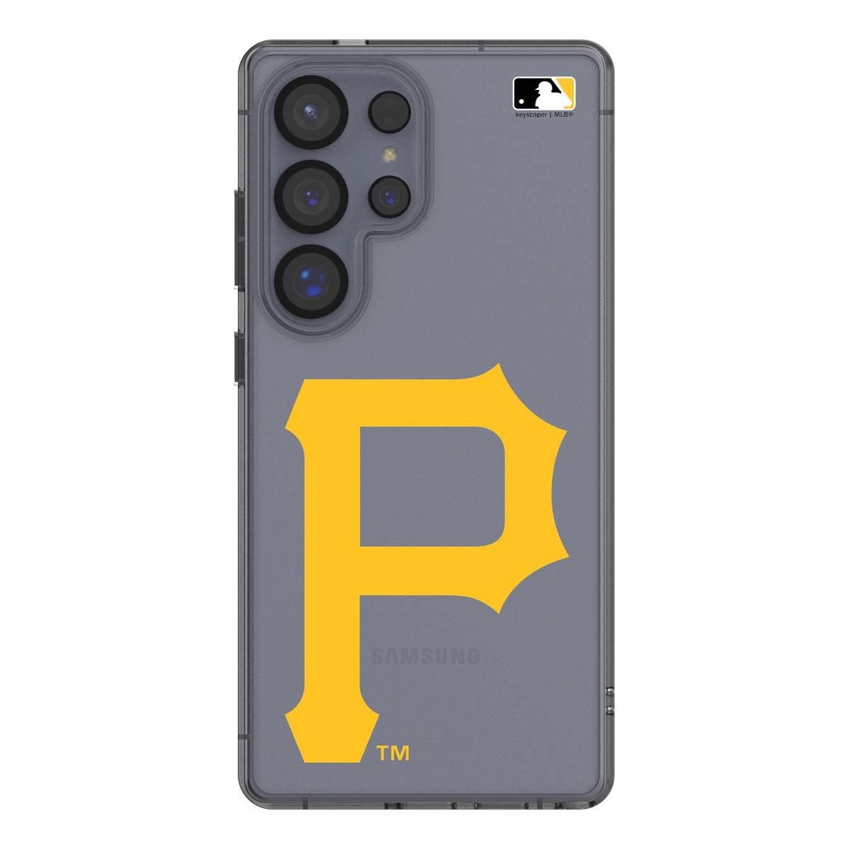 Pittsburgh Pirates Text Backdrop Clear Phone Case for Samsung Galaxy 1