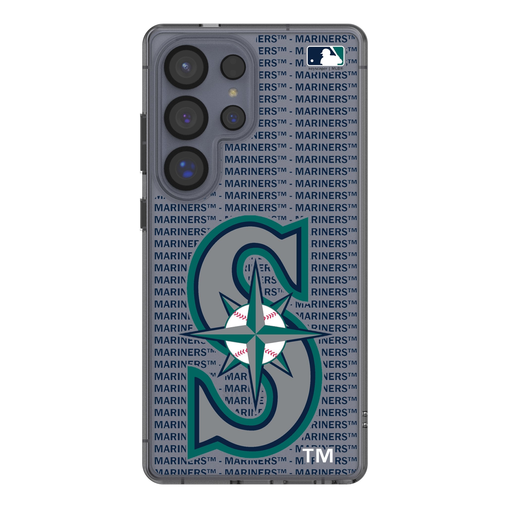 Seattle Mariners Text Backdrop Clear Phone Case for Samsung Galaxy 1
