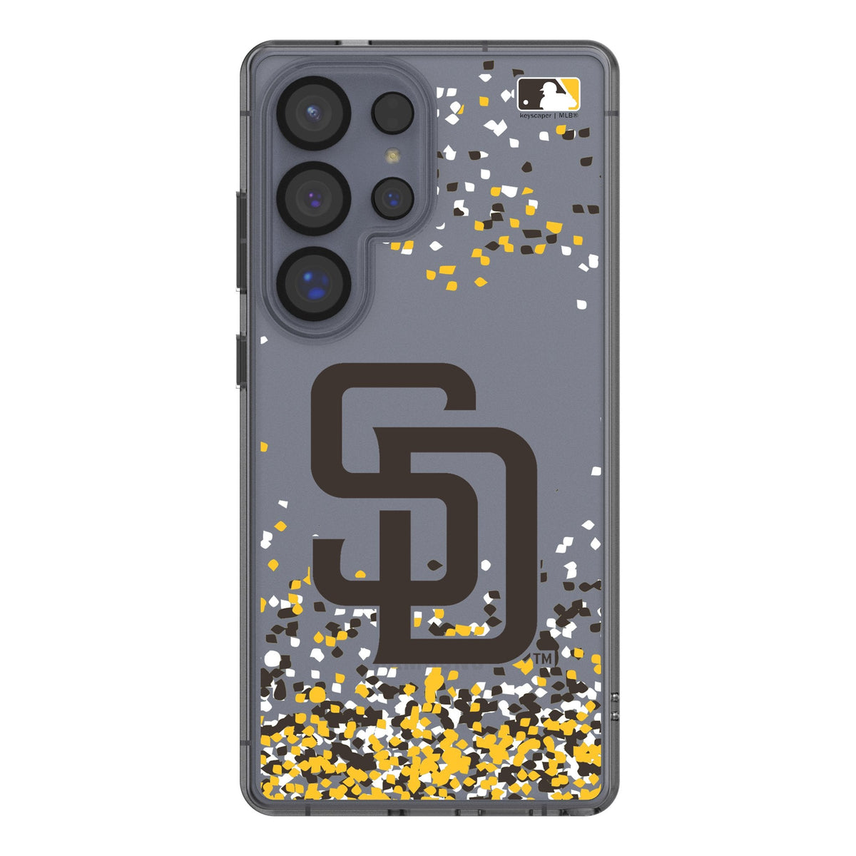 San Diego Padres Confetti Clear Phone Case for Samsung Galaxy