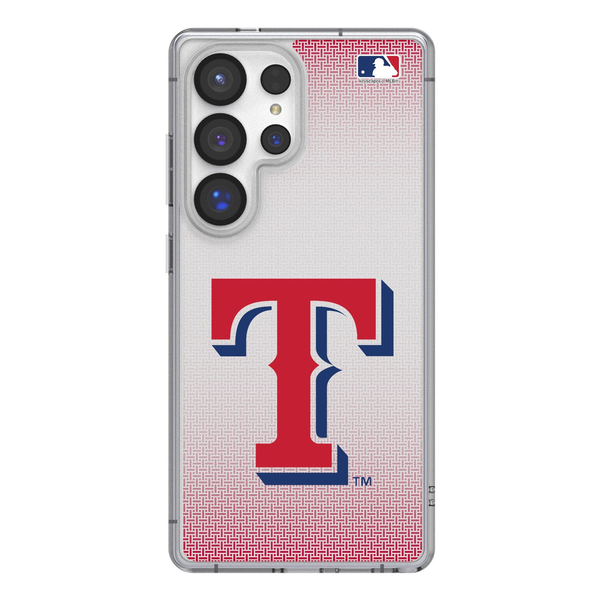 Texas Rangers Linen Clear Phone Case for Samsung Galaxy