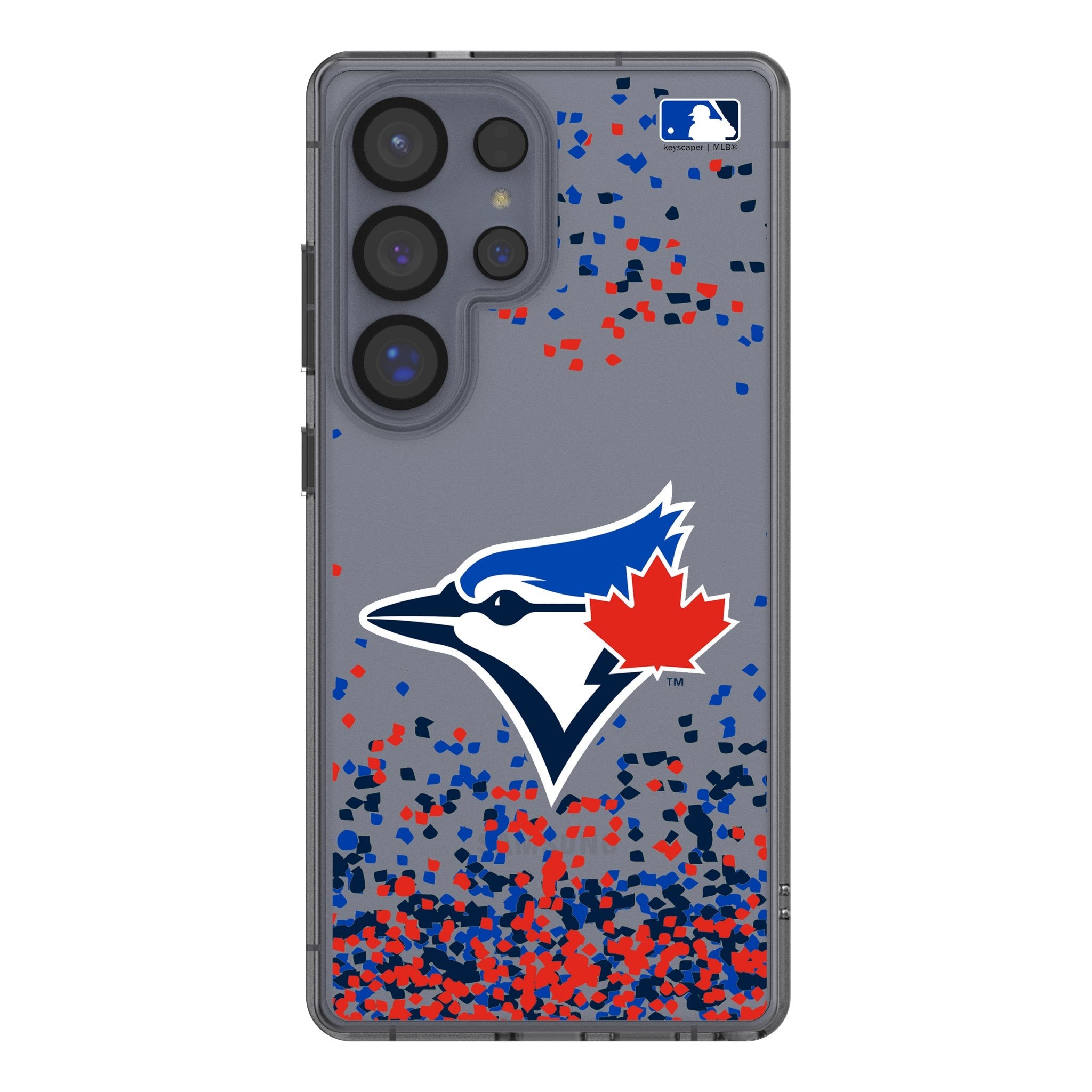 Toronto Blue Jays Confetti Clear Phone Case for Samsung Galaxy 1