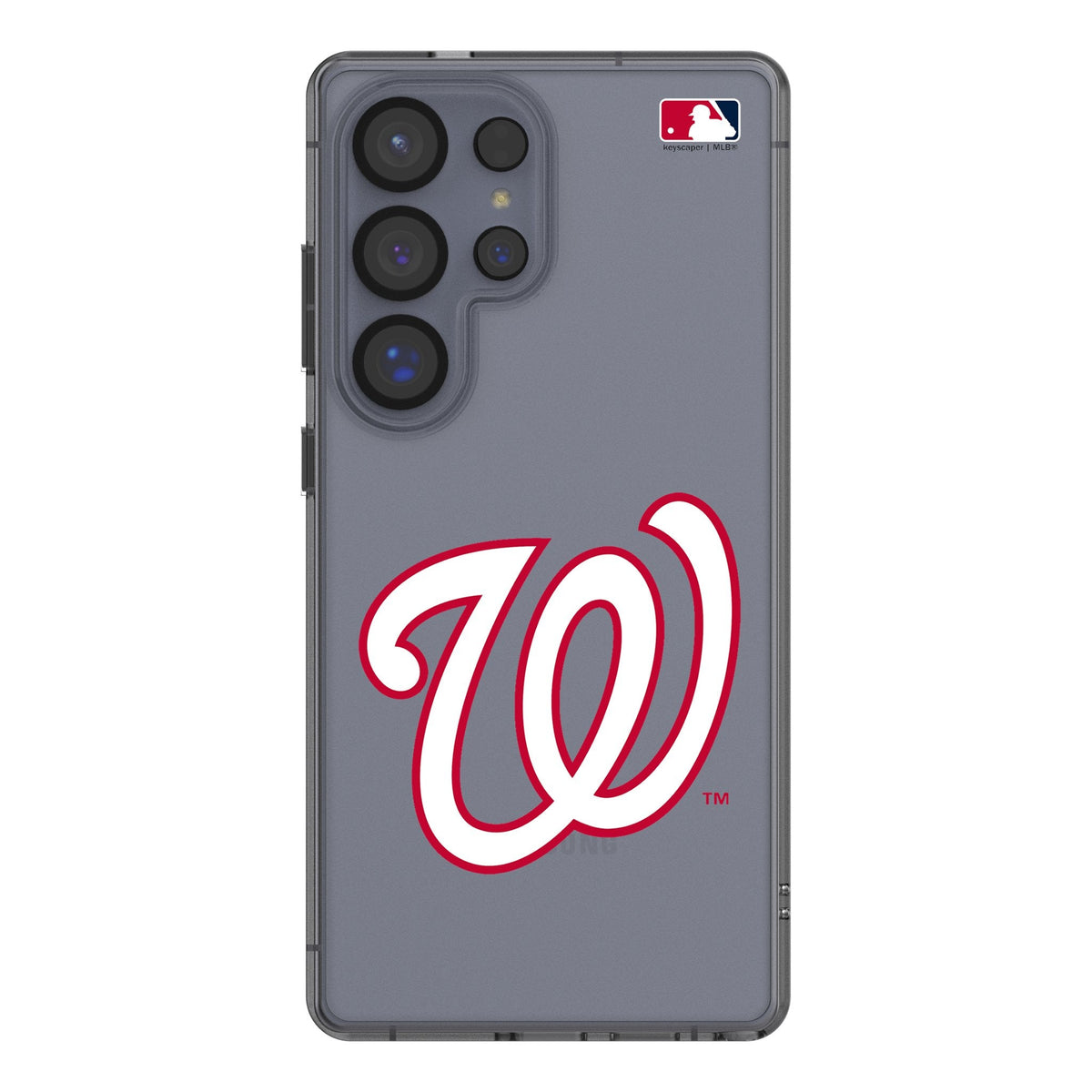 Washington Nationals Text Backdrop Clear Phone Case for Samsung Galaxy 1