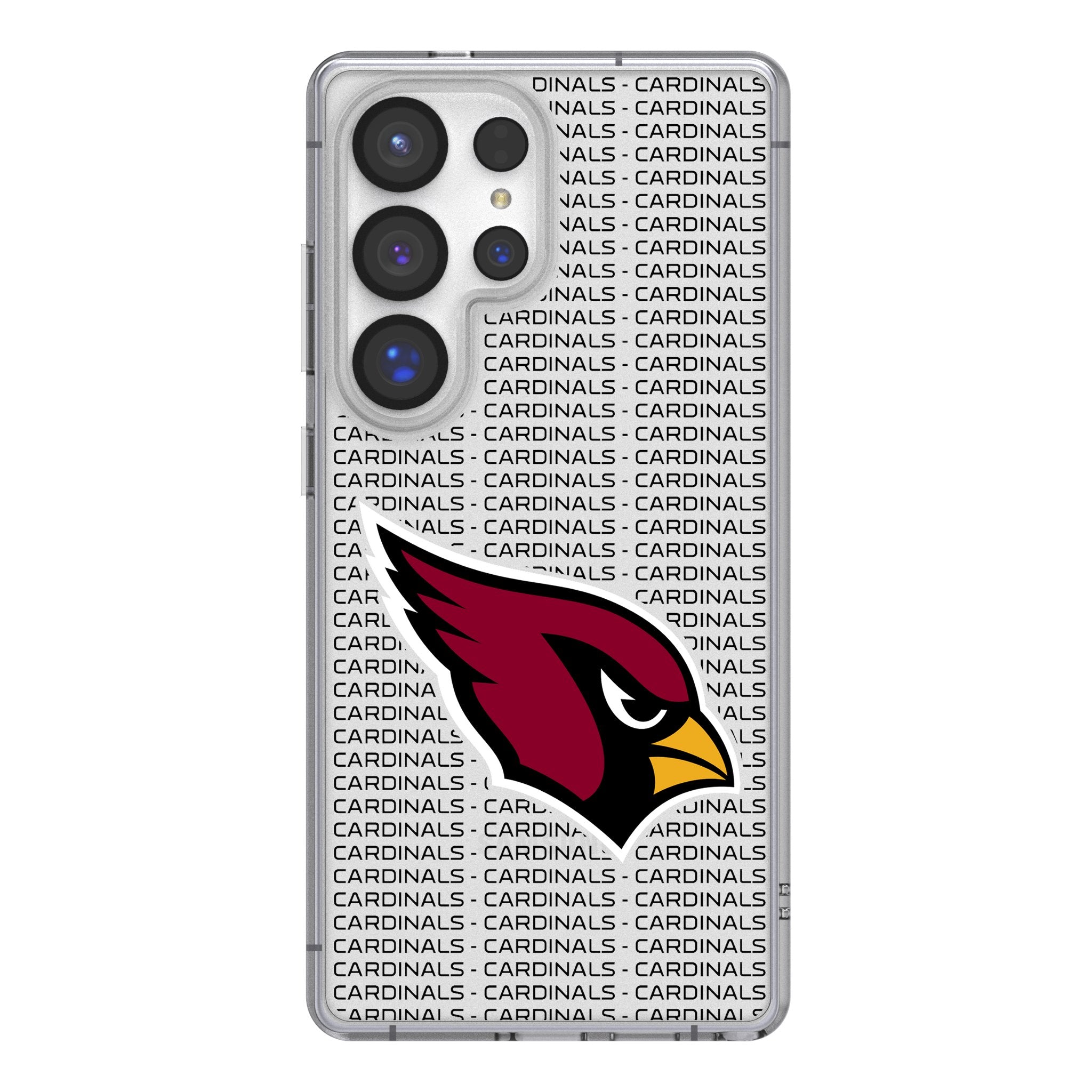 Arizona Cardinals Text Backdrop Clear Phone Case for Samsung Galaxy 1
