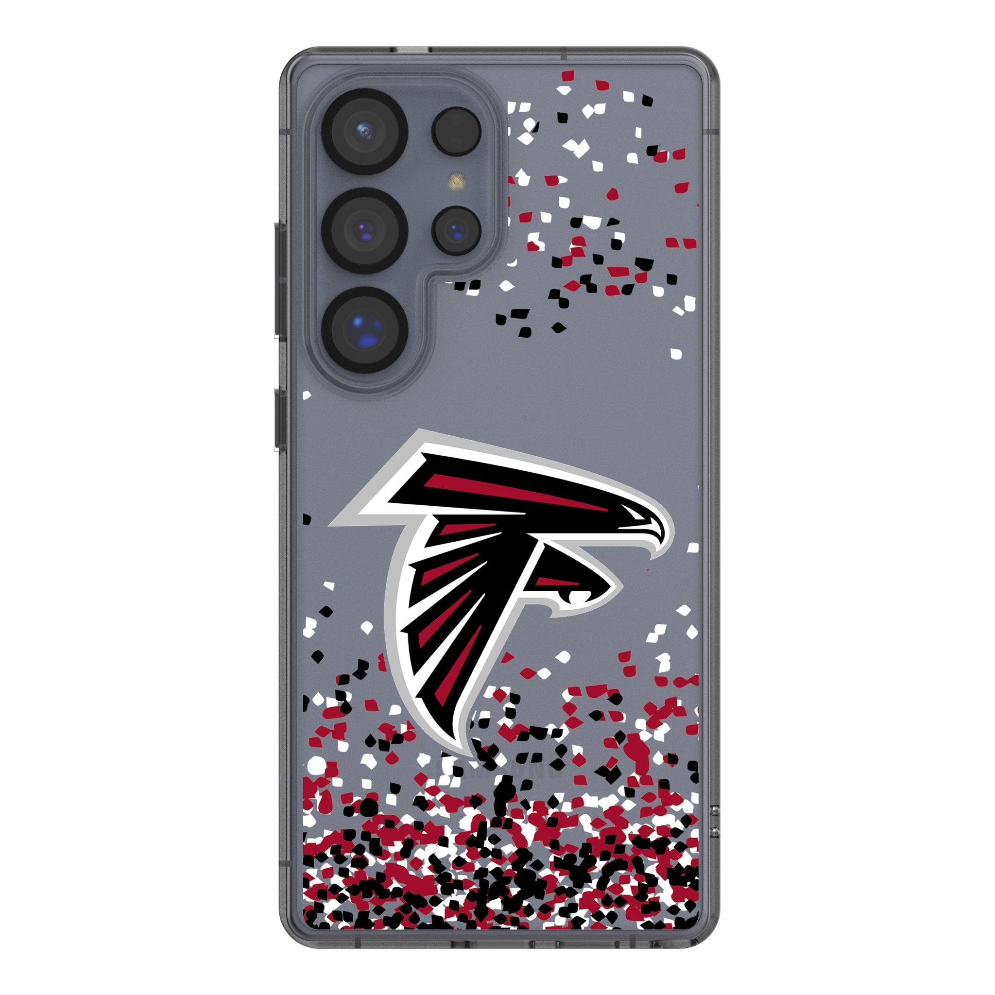 Atlanta Falcons Confetti Clear Phone Case for Samsung Galaxy 1