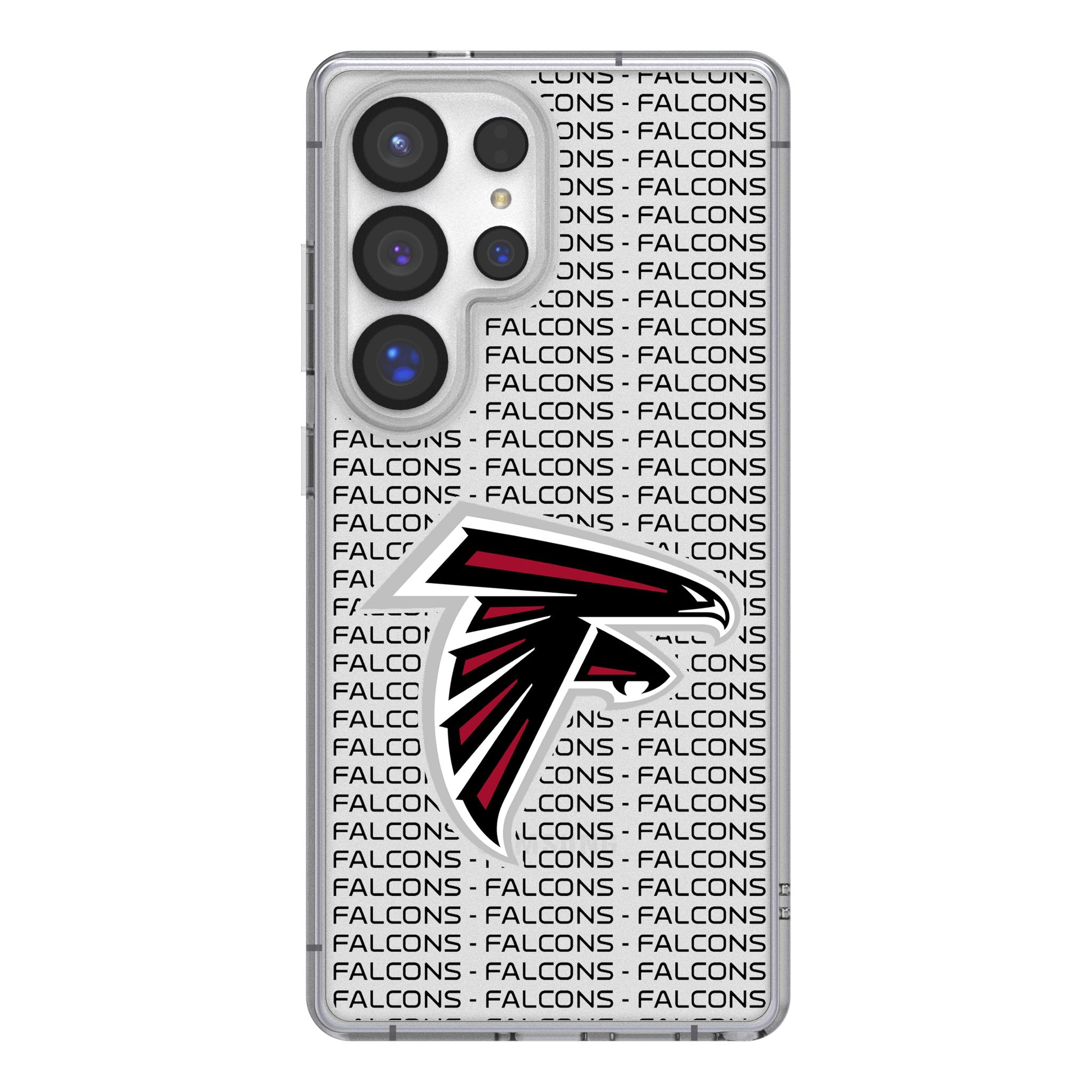 Atlanta Falcons Text Backdrop Clear Phone Case for Samsung Galaxy 1