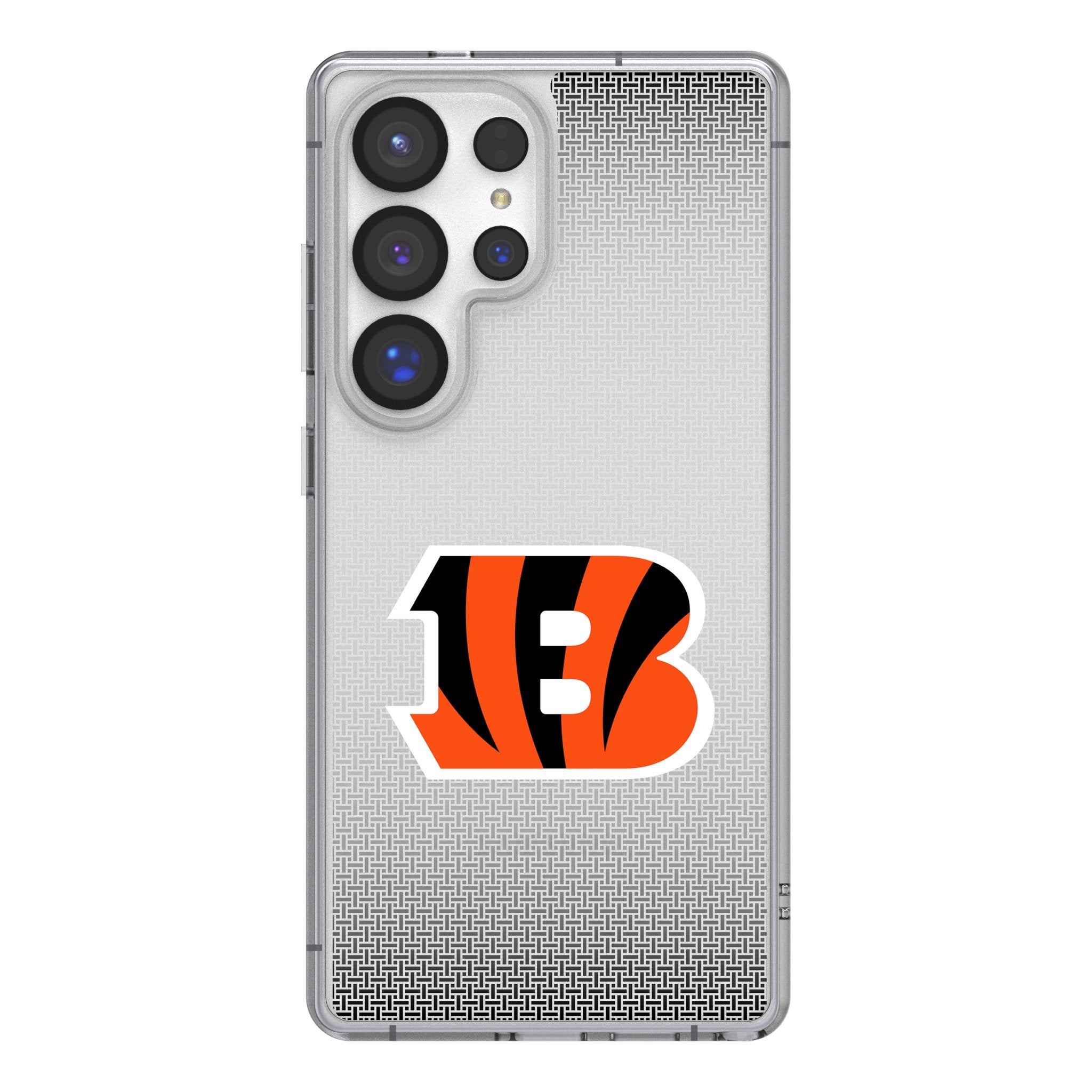 Cincinnati Bengals Linen Clear Phone Case for Samsung Galaxy 1