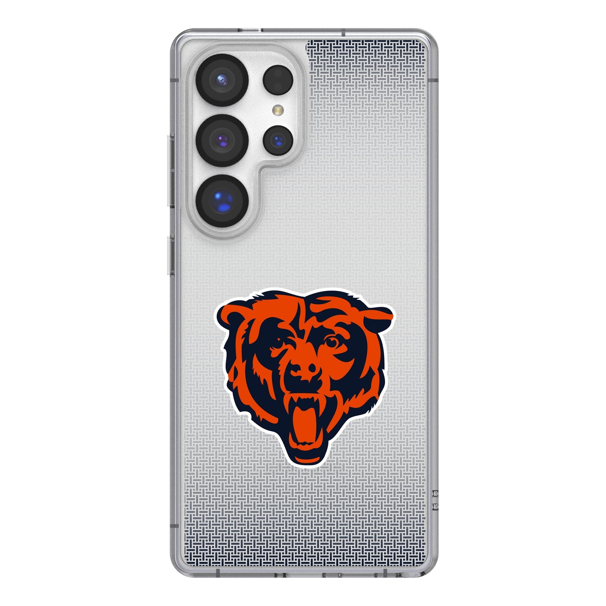 Chicago Bears Linen Clear Phone Case for Samsung Galaxy 1