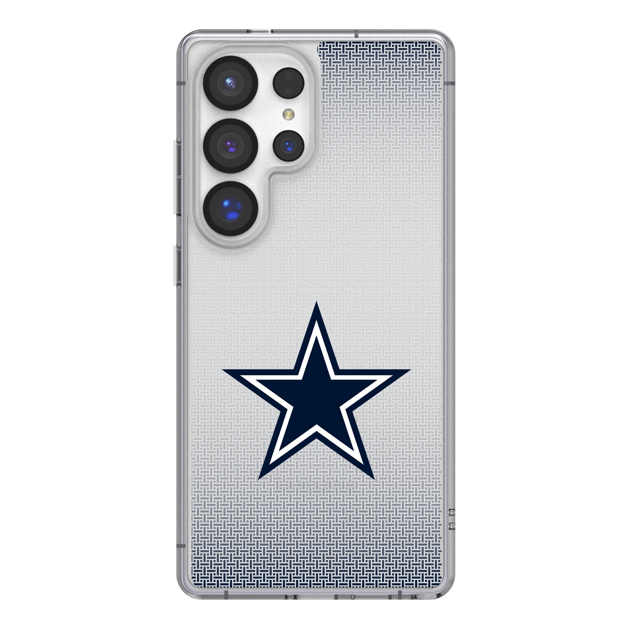 Dallas Cowboys Linen Clear Phone Case for Samsung Galaxy 1