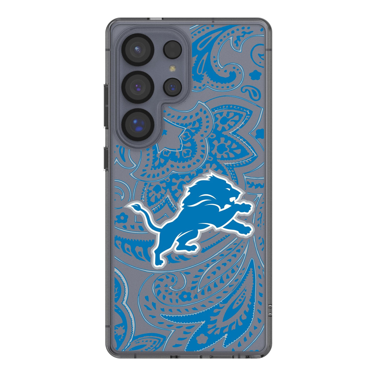 Detroit Lions Paisley Clear Phone Case for Samsung Galaxy 1