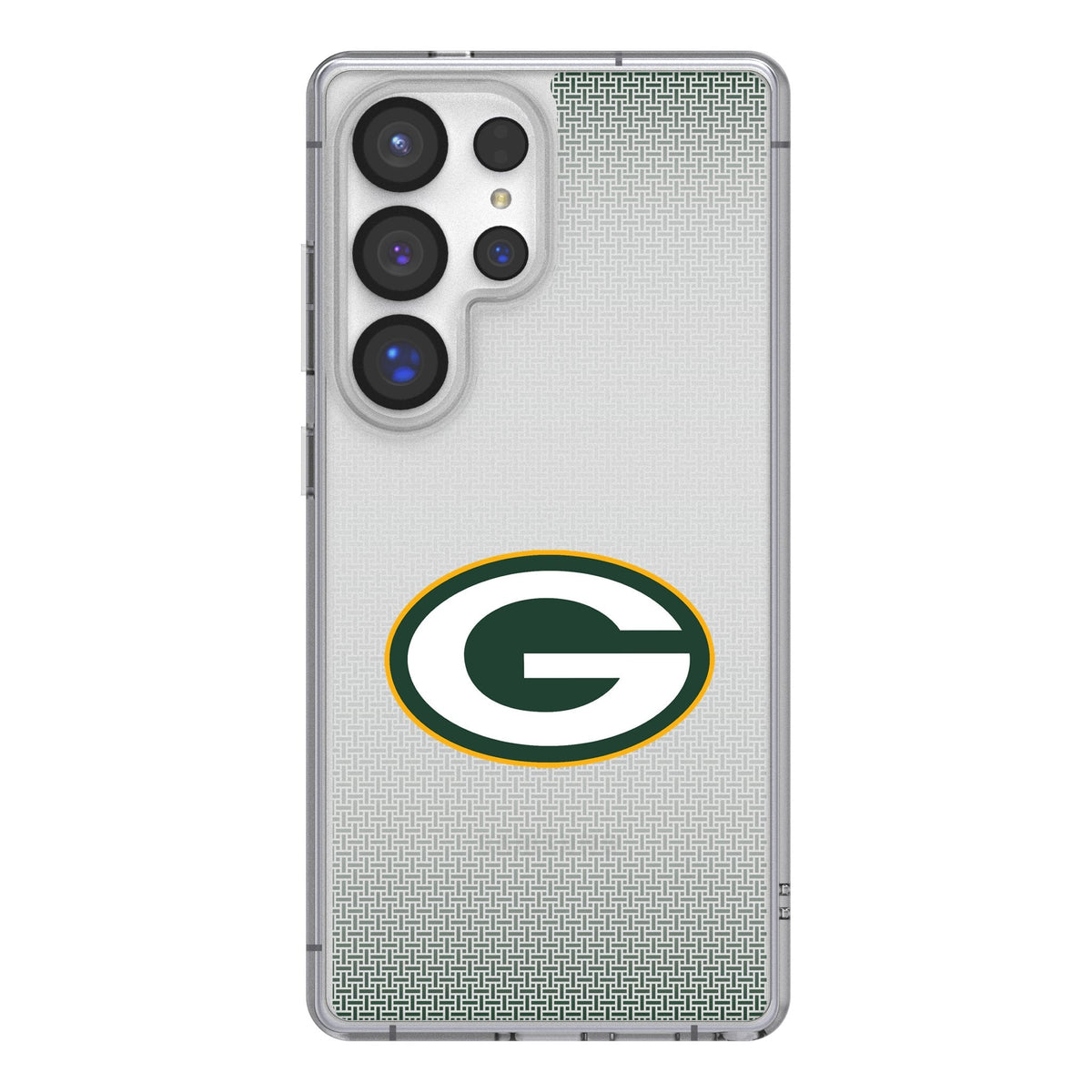 Green Bay Packers Linen Clear Phone Case for Samsung Galaxy 1