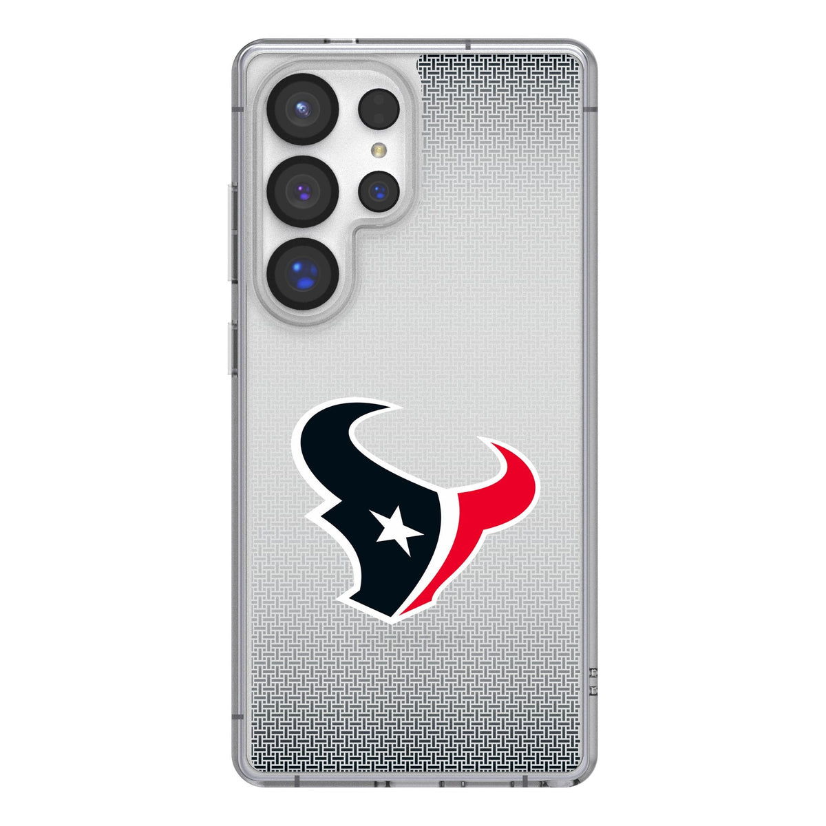 Houston Texans Linen Clear Phone Case for Samsung Galaxy 1