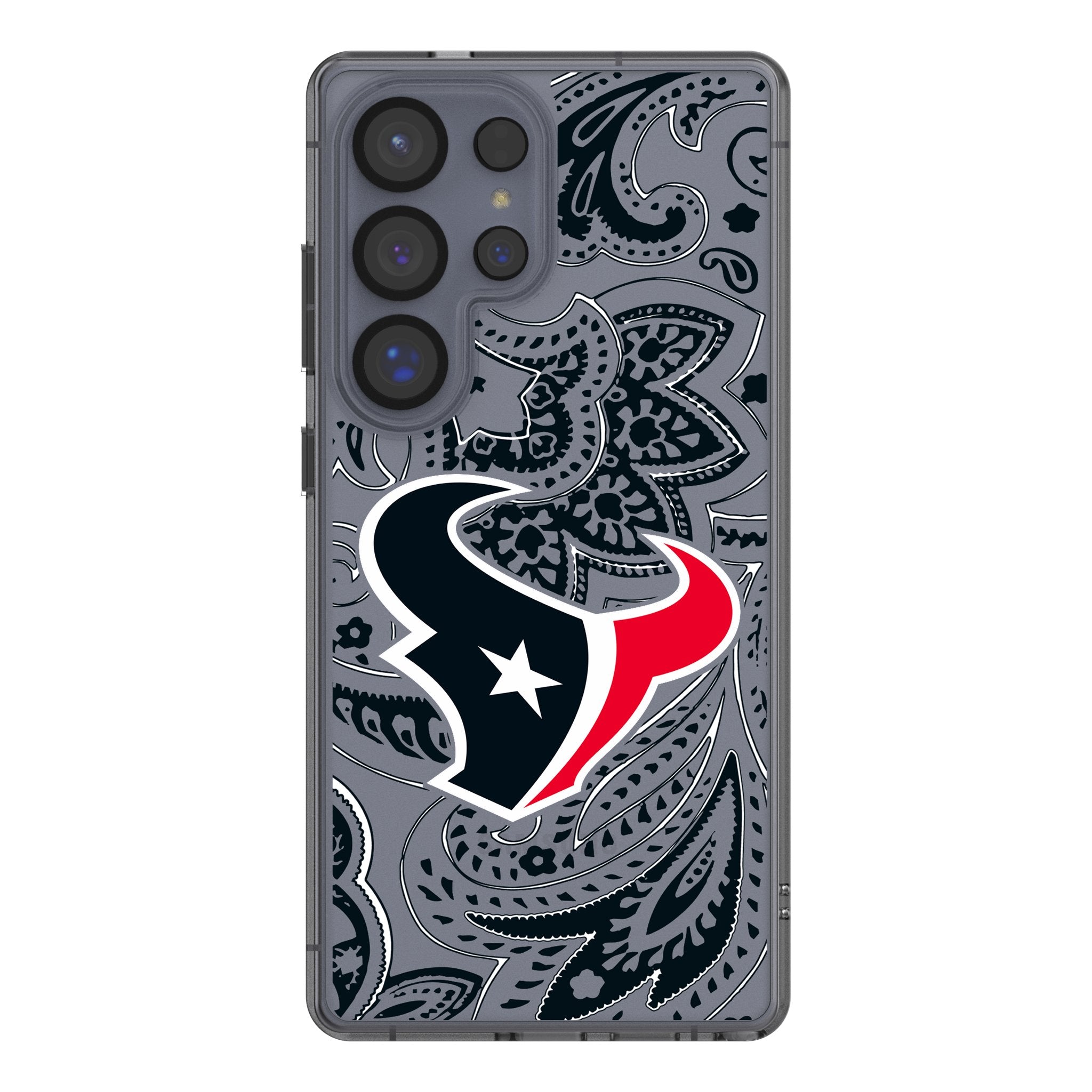 Houston Texans Paisley Clear Phone Case for Samsung Galaxy 1