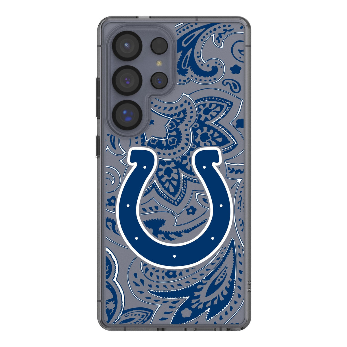 Indianapolis Colts Paisley Clear Phone Case for Samsung Galaxy 1