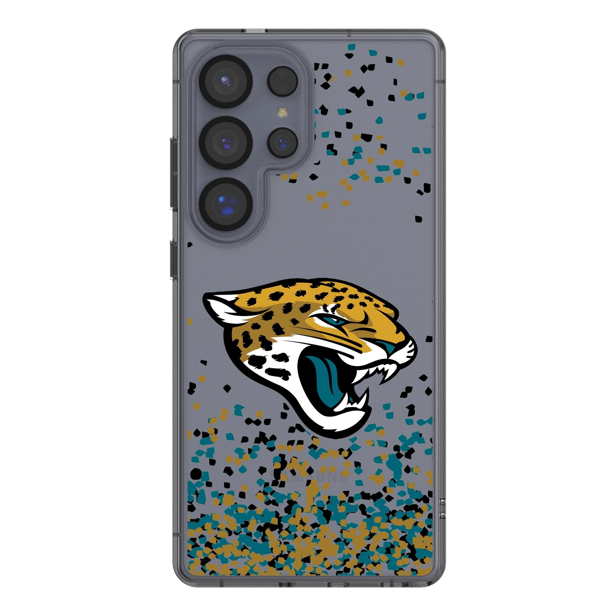 Jacksonville Jaguars Confetti Clear Phone Case for Samsung Galaxy 1