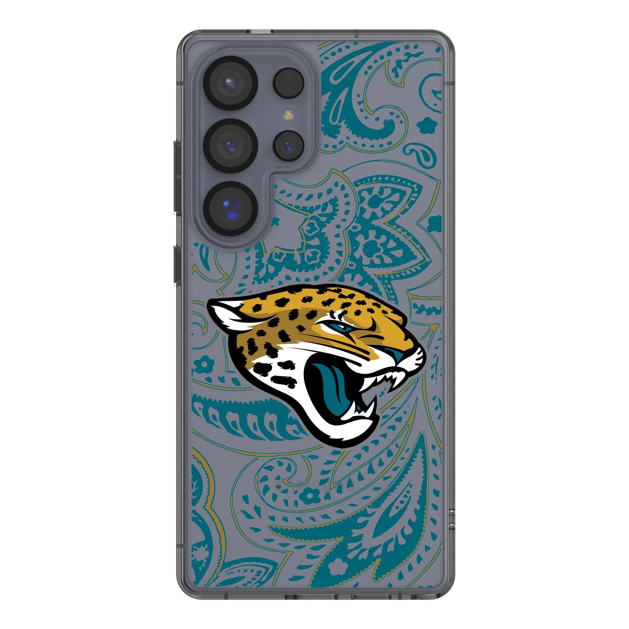 Jacksonville Jaguars Paisley Clear Phone Case for Samsung Galaxy 1