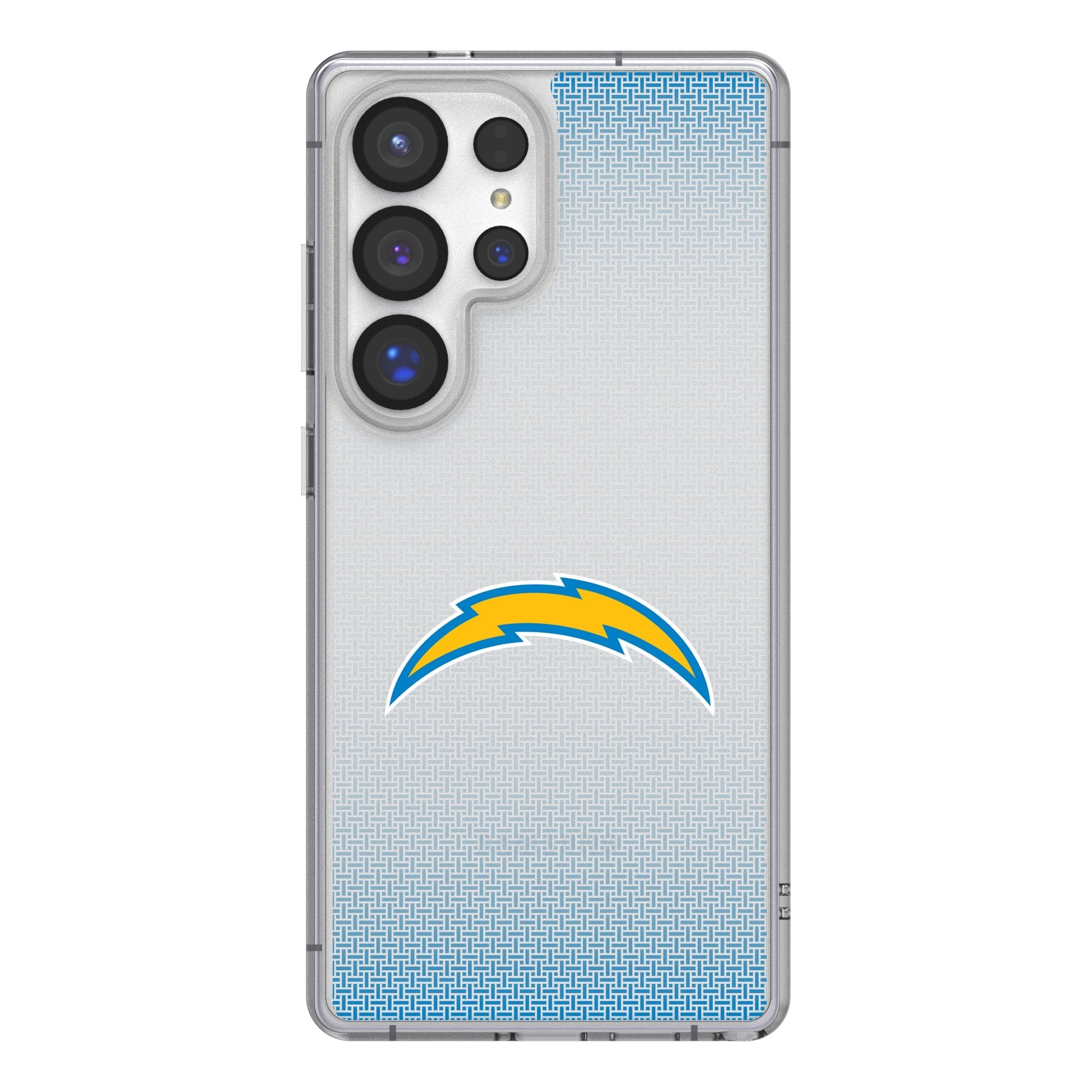Los Angeles Chargers Linen Clear Phone Case for Samsung Galaxy 1