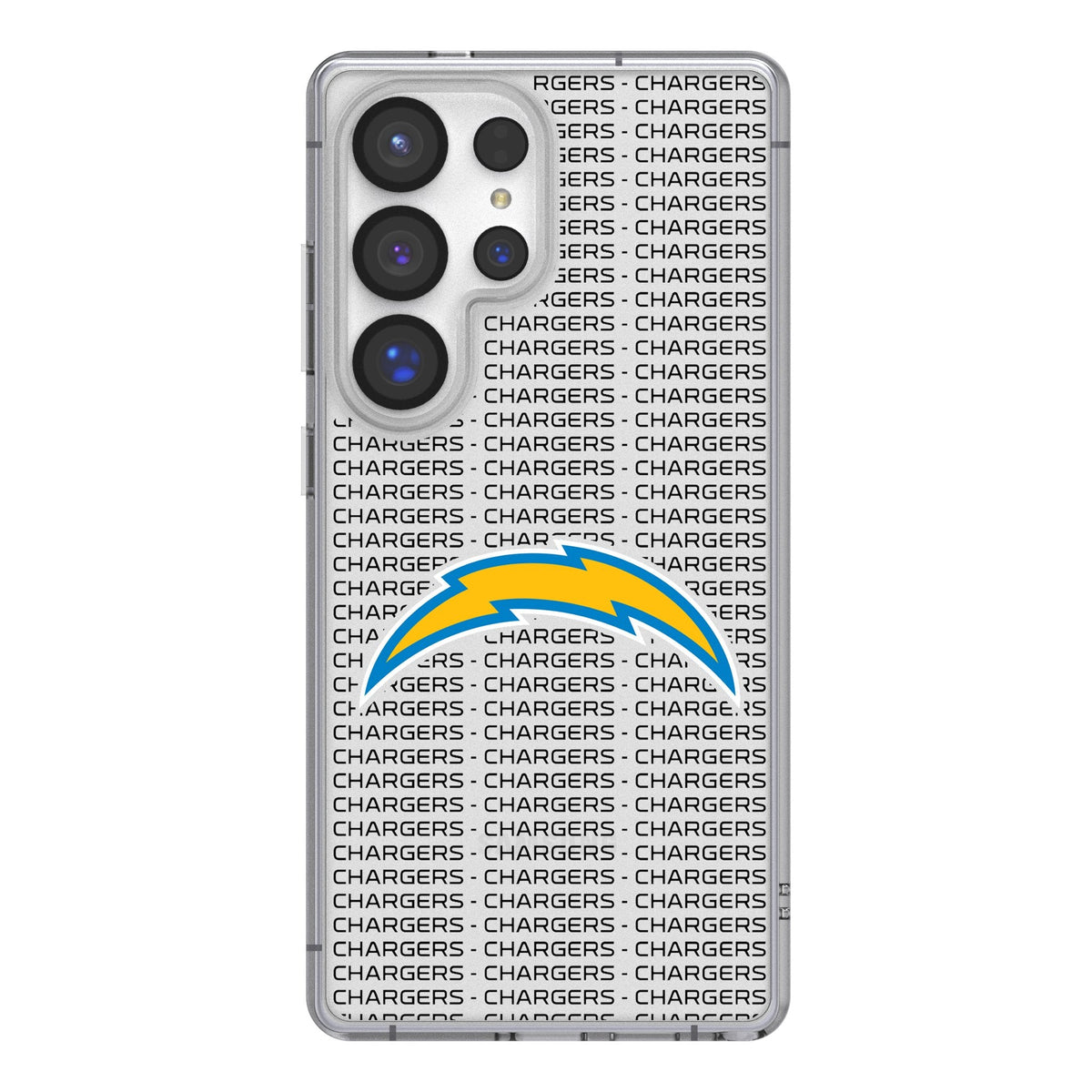 Los Angeles Chargers Text Backdrop Clear Phone Case for Samsung Galaxy 1