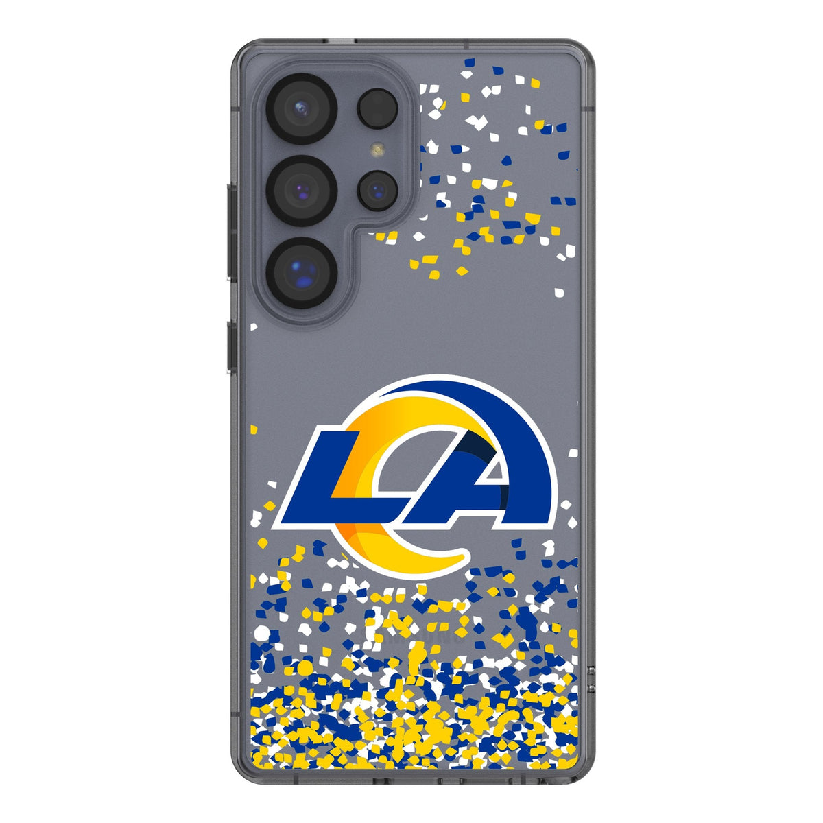 Los Angeles Rams Confetti Clear Phone Case for Samsung Galaxy 1