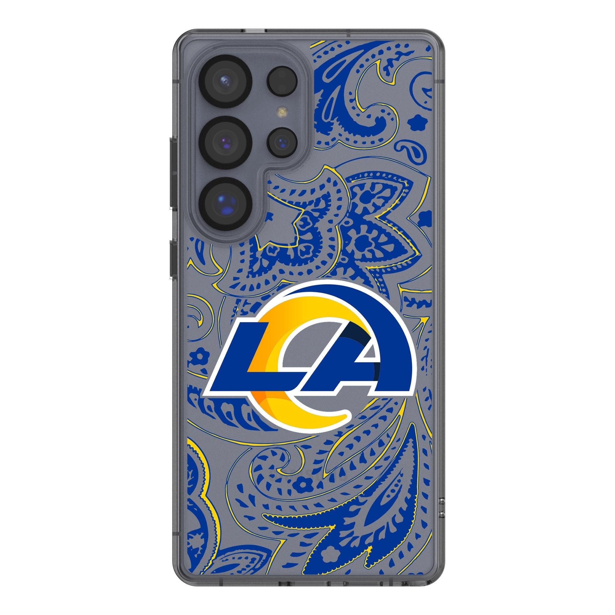 Los Angeles Rams Paisley Clear Phone Case for Samsung Galaxy 1