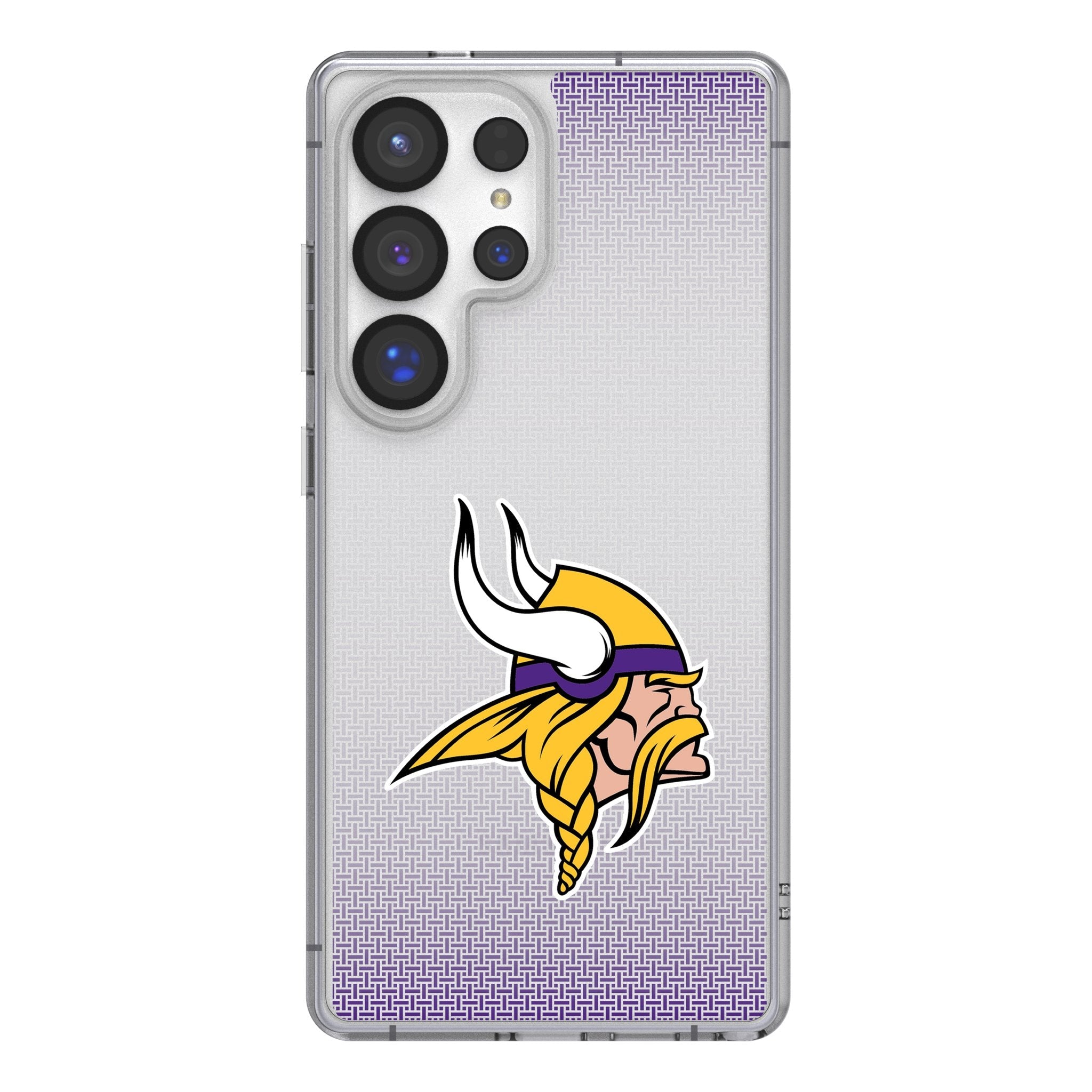 Minnesota Vikings Linen Clear Phone Case for Samsung Galaxy 1
