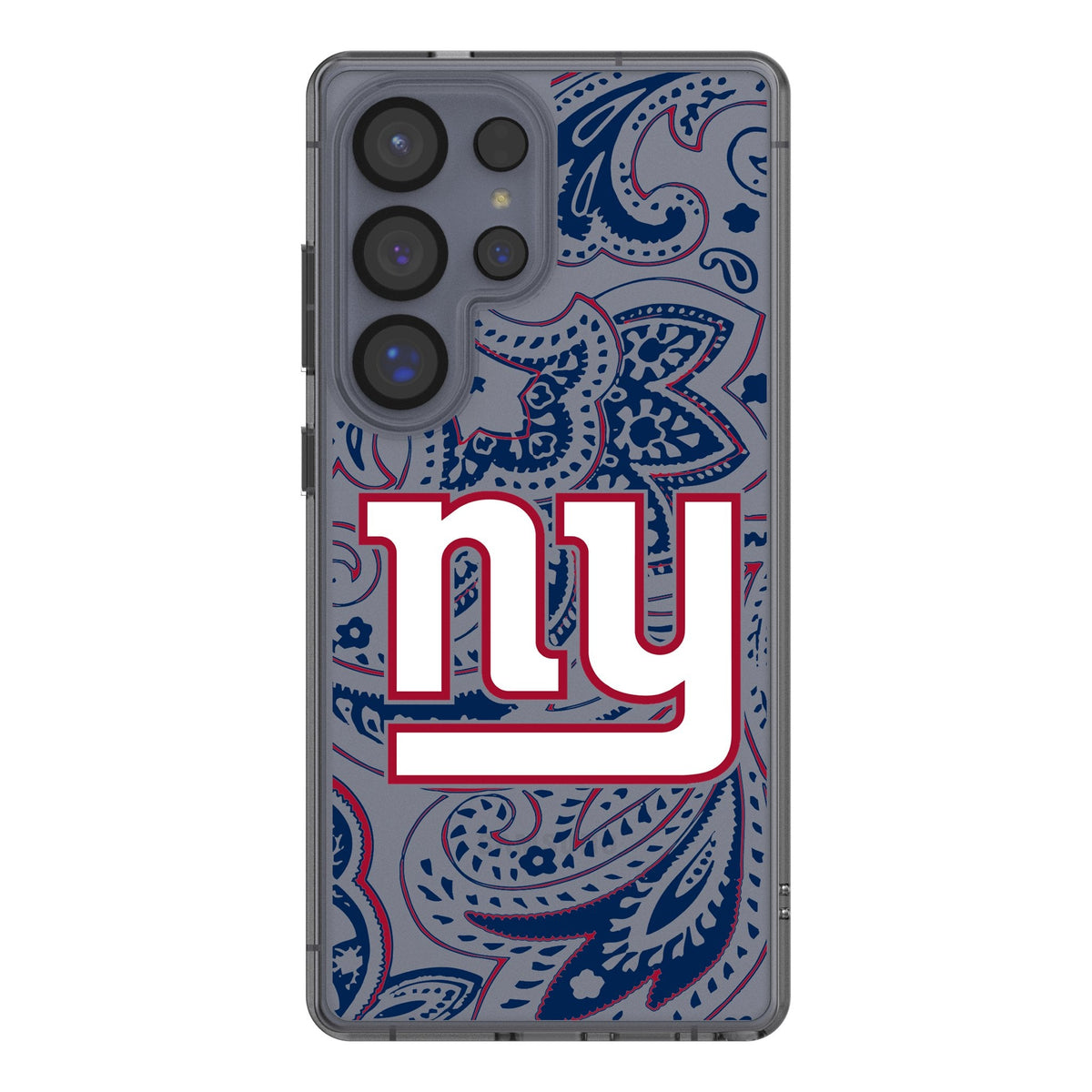 New York Giants Paisley Clear Phone Case for Samsung Galaxy 1