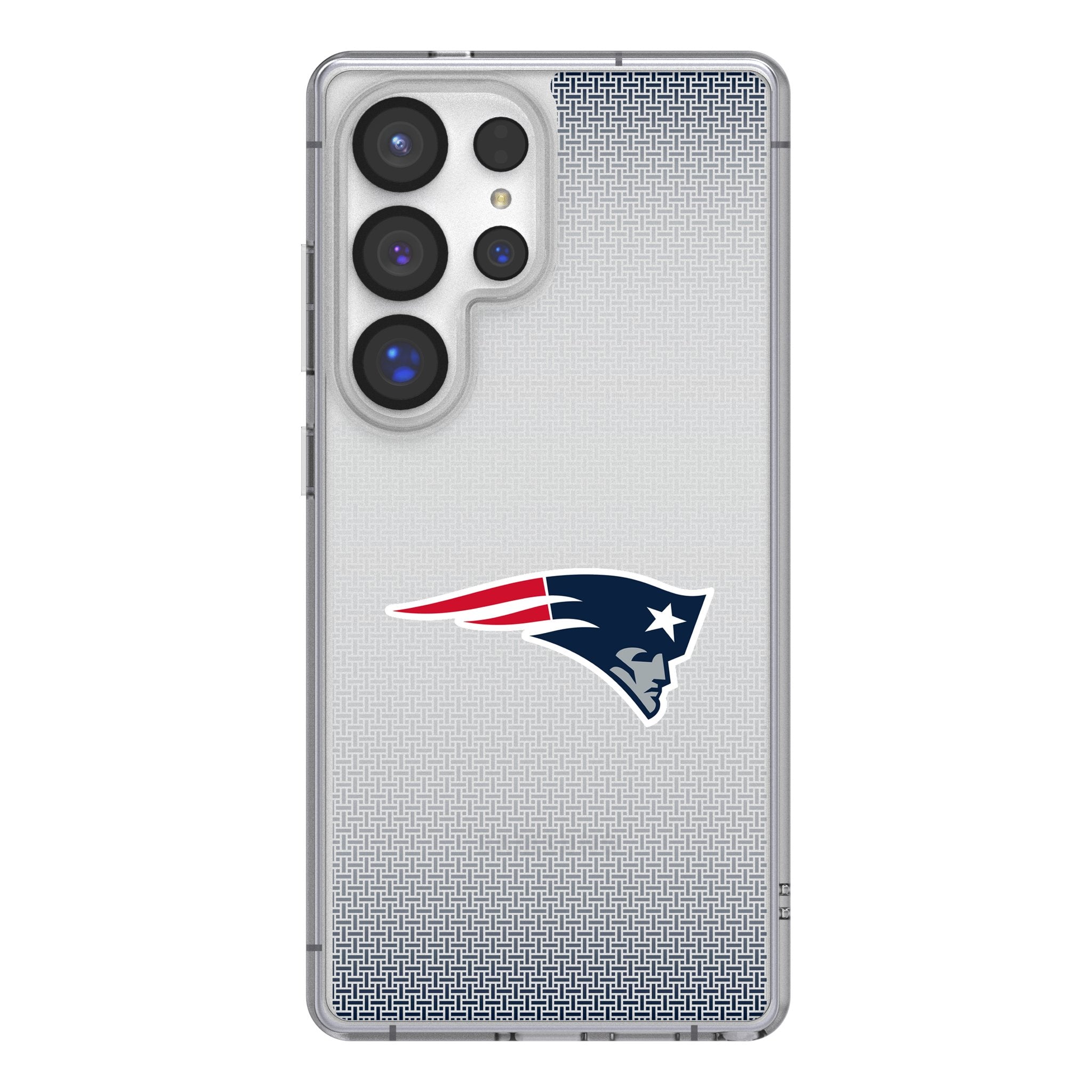 New England Patriots Linen Clear Phone Case for Samsung Galaxy 1