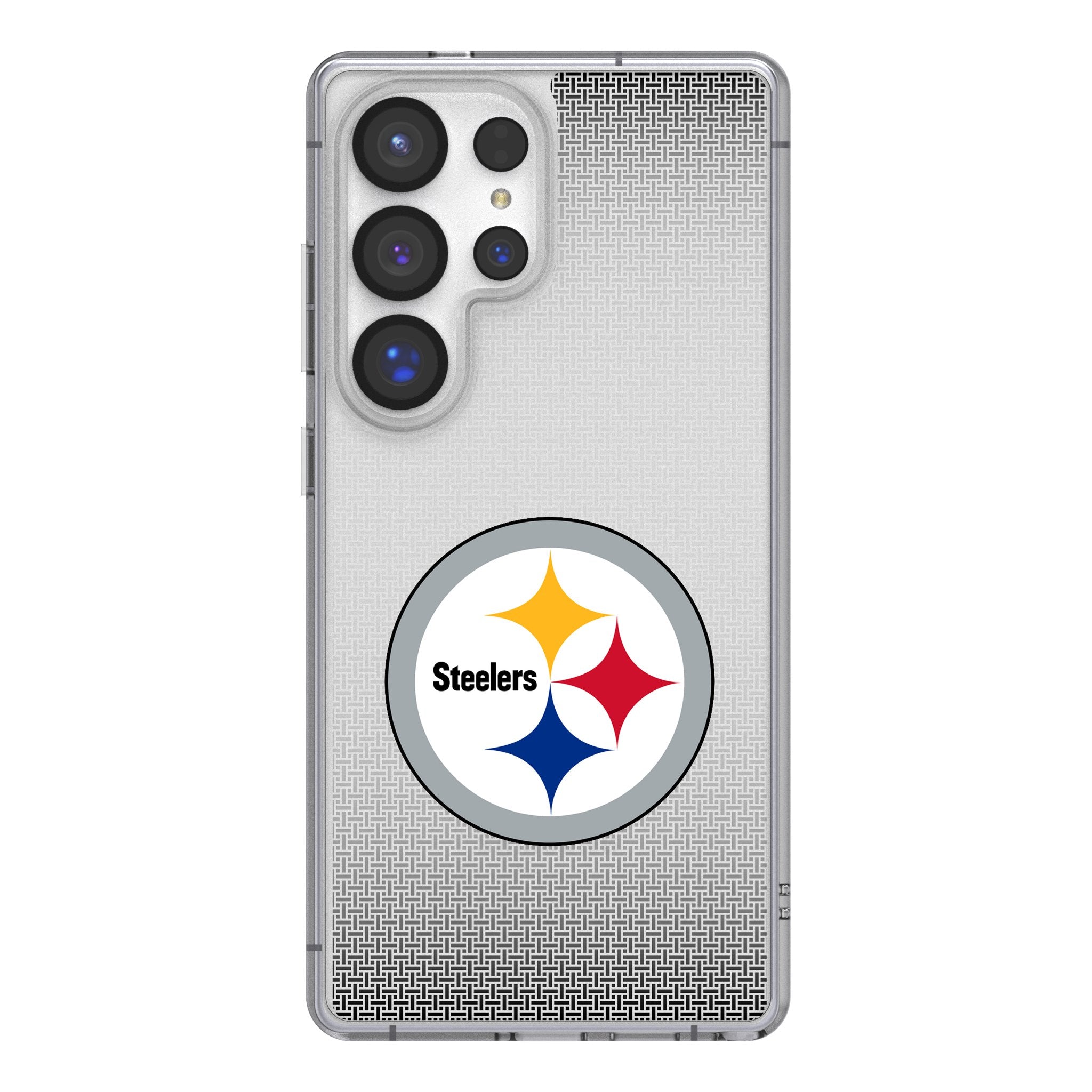 Pittsburgh Steelers Linen Clear Phone Case for Samsung Galaxy 1