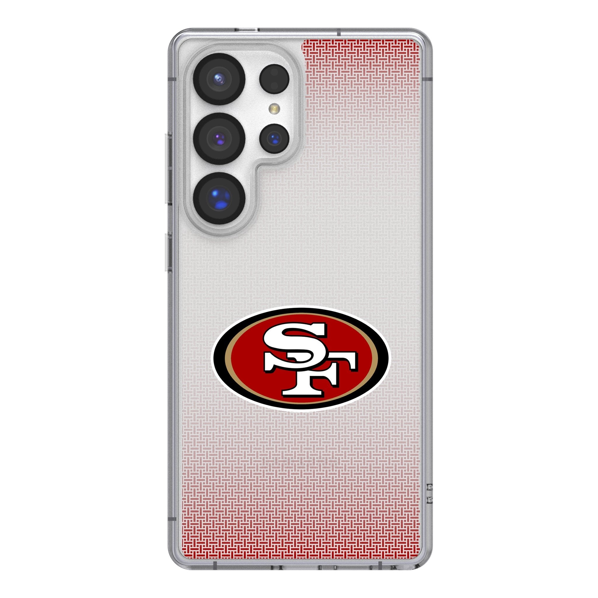 San Francisco 49ers Linen Clear Phone Case for Samsung Galaxy