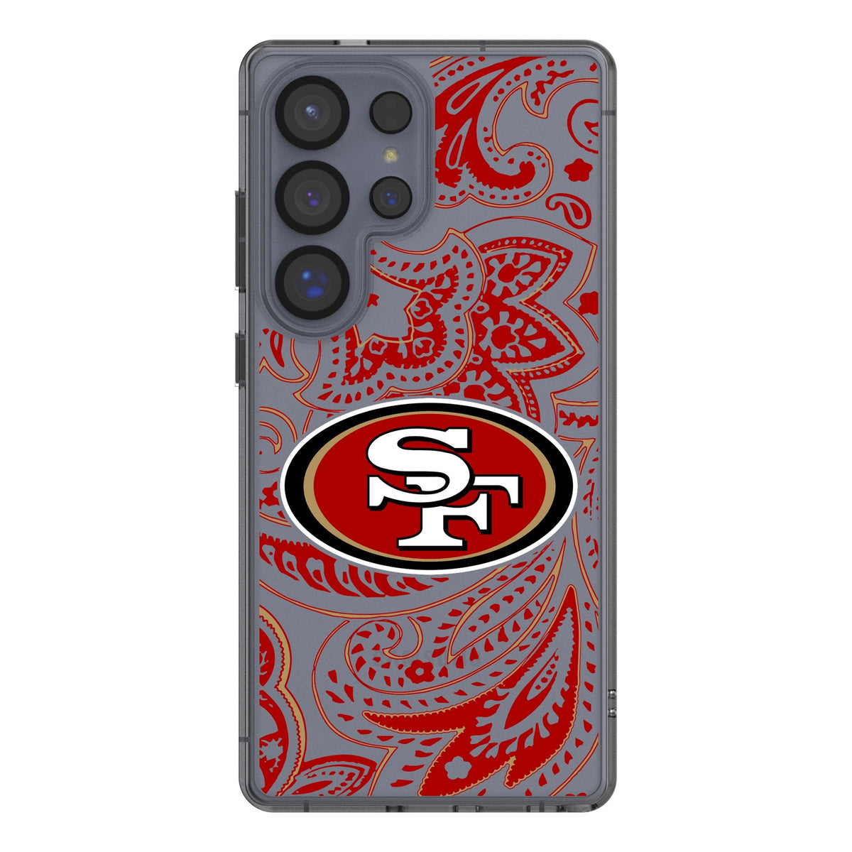 San Francisco 49ers Paisley Clear Phone Case for Samsung Galaxy
