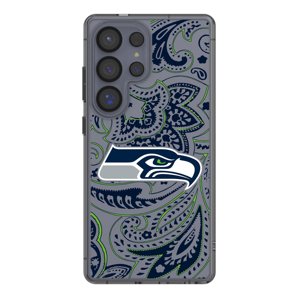 Seattle Seahawks Paisley Clear Phone Case for Samsung Galaxy 1