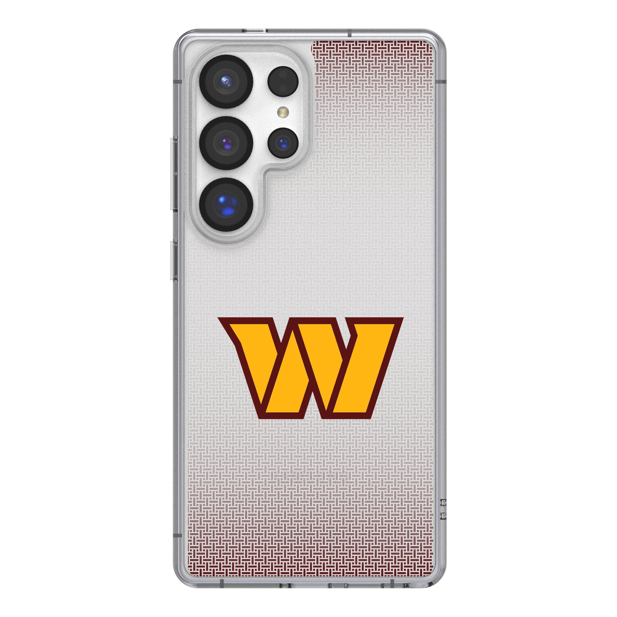 Washington Commanders Linen Clear Phone Case for Samsung Galaxy 1