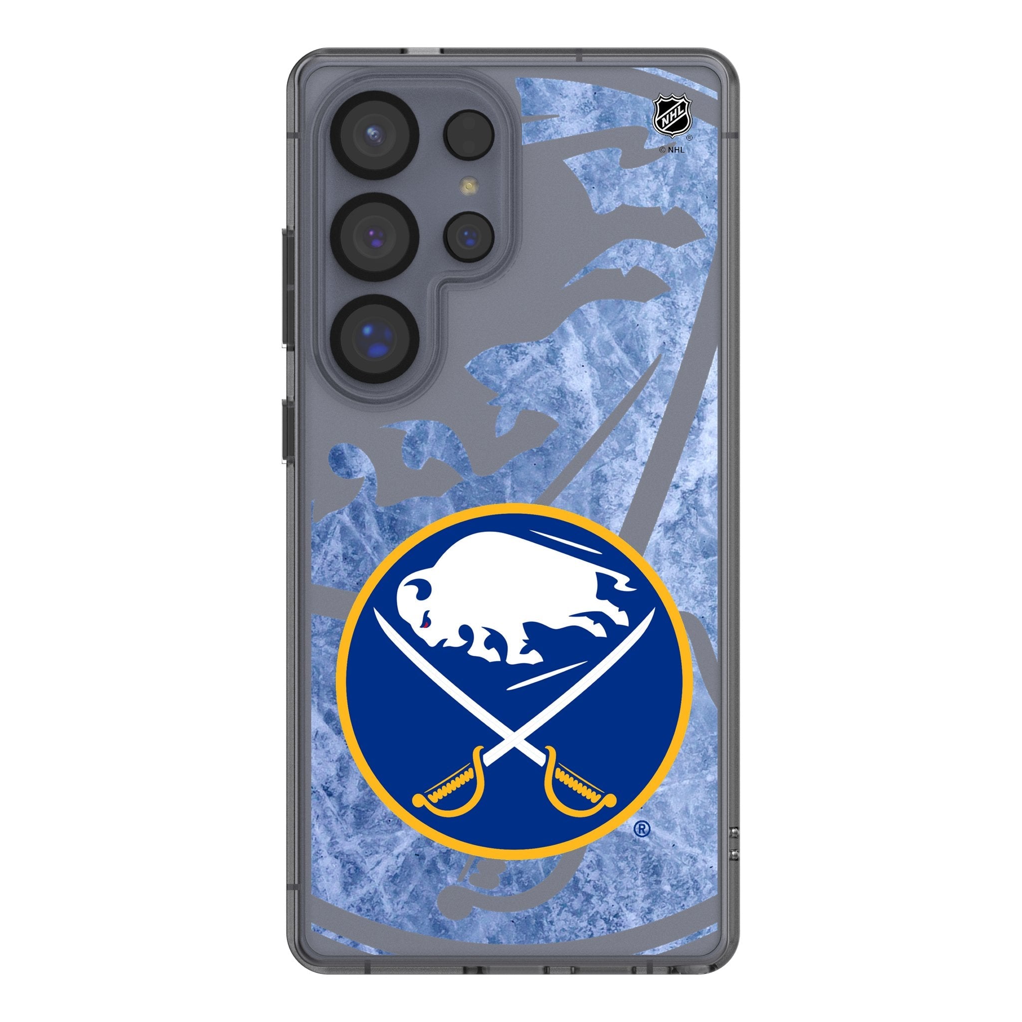 Buffalo Sabres Ice Tilt Clear Phone Case for Samsung Galaxy