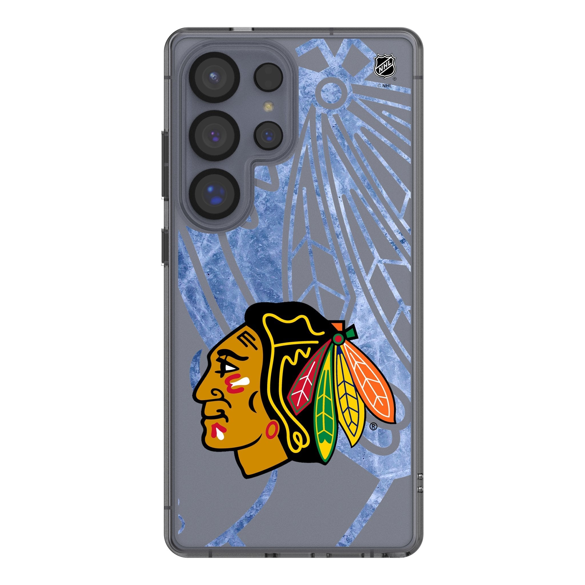 Chicago Blackhawks Ice Tilt Clear Phone Case for Samsung Galaxy