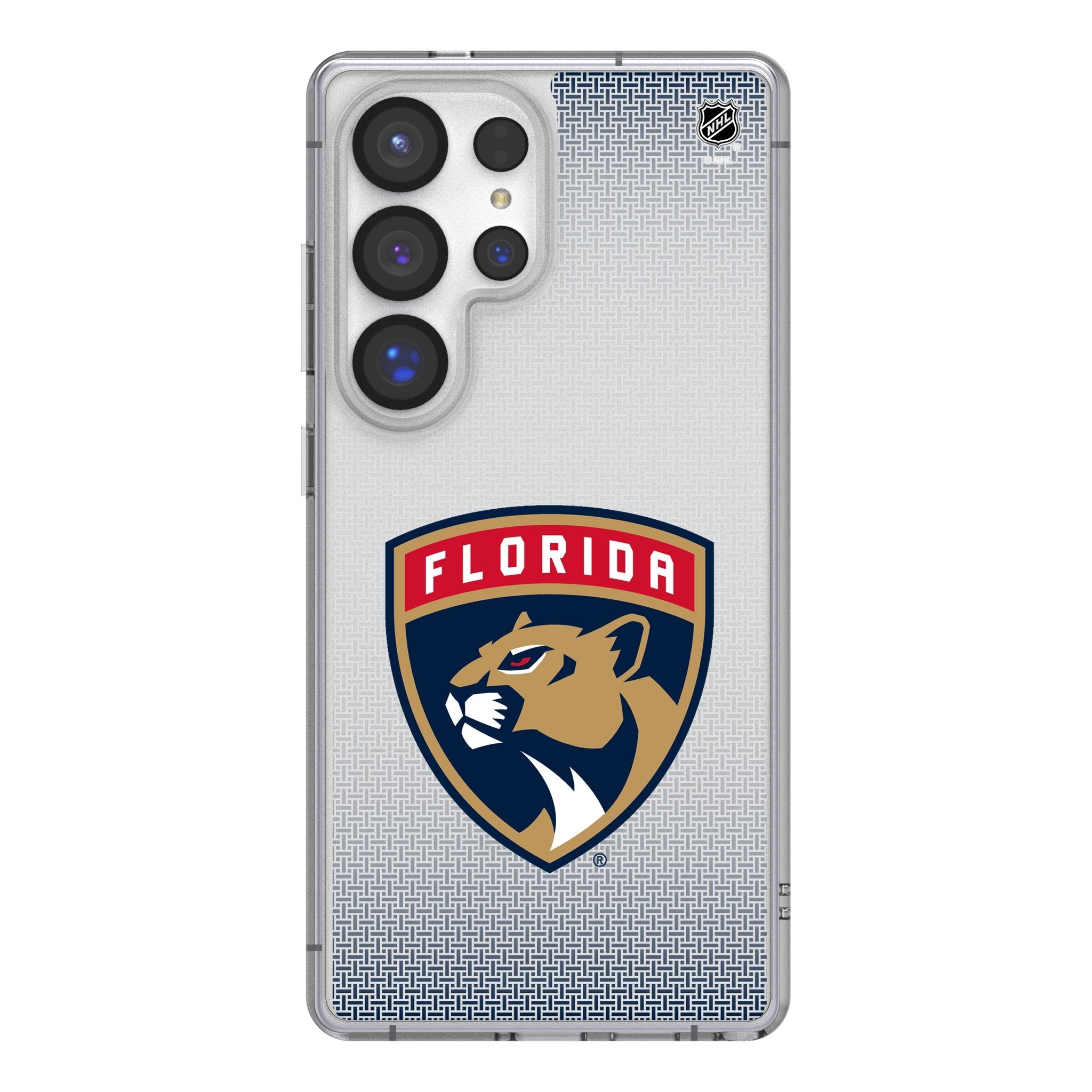 Florida Panthers Linen Clear Phone Case for Samsung Galaxy