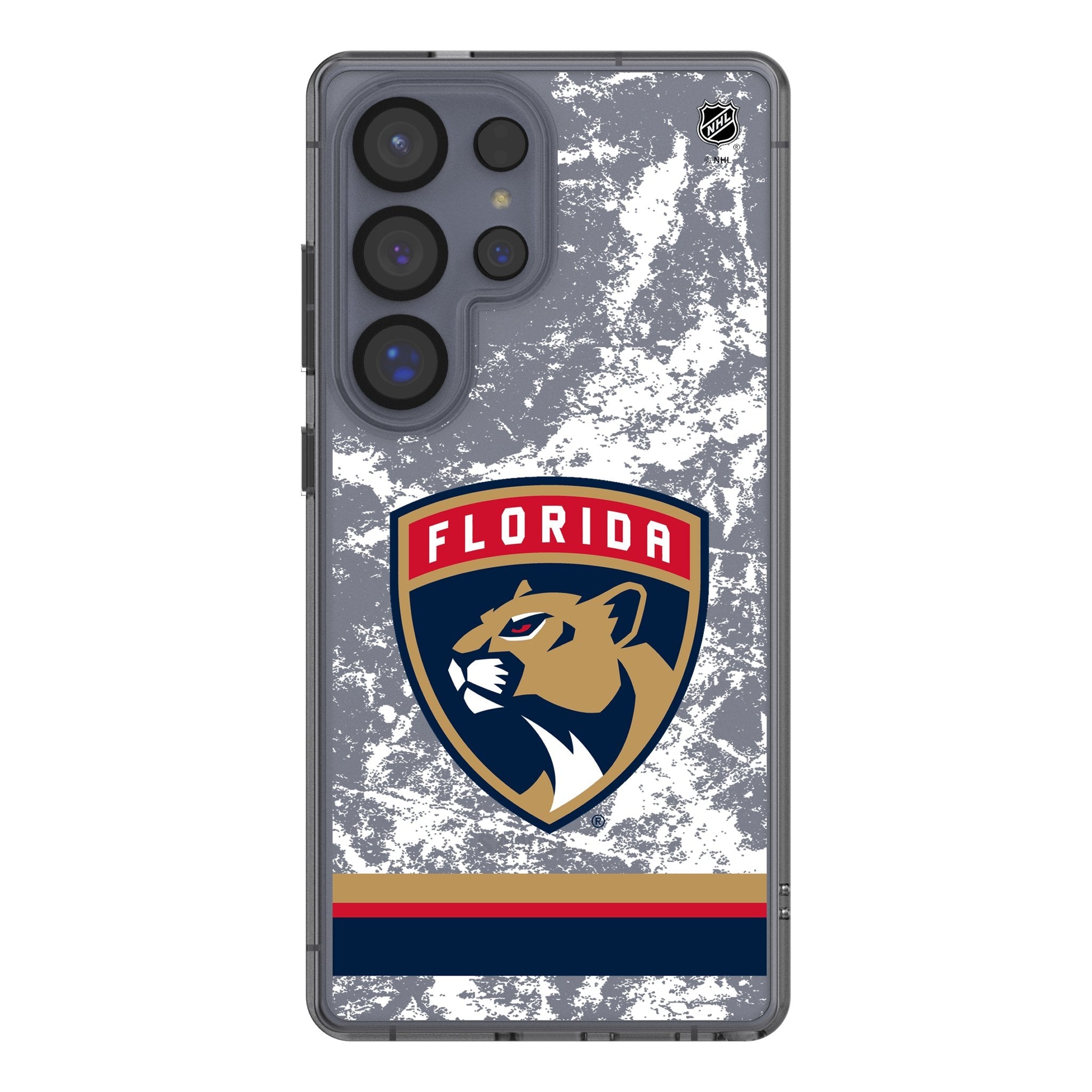 Florida Panthers Ice Stripe Clear Phone Case for Samsung Galaxy