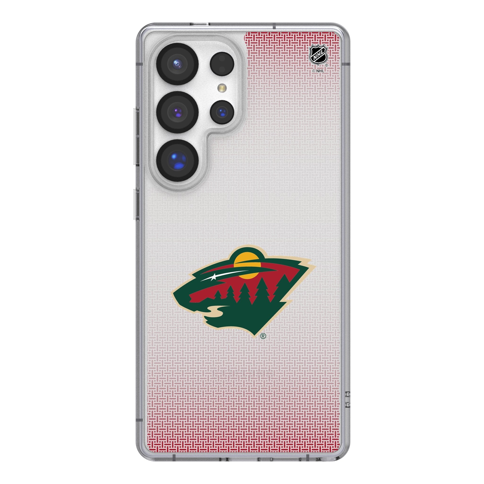 Minnesota Wild Linen Clear Phone Case for Samsung Galaxy