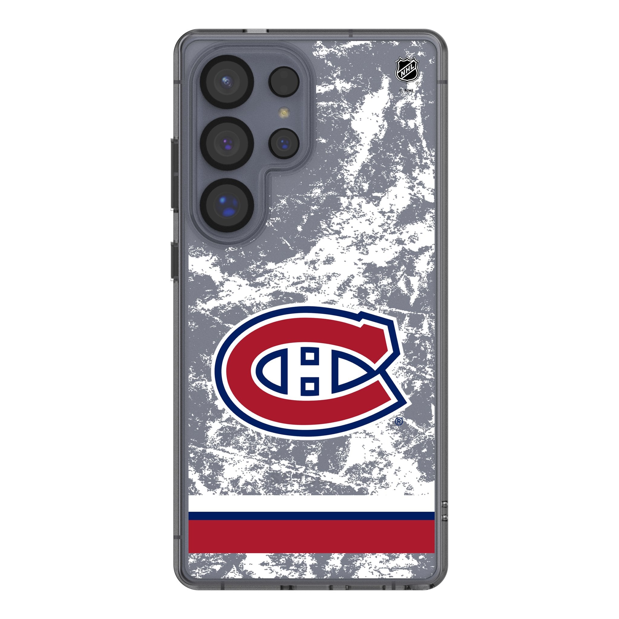 Montreal Canadiens Ice Stripe Clear Phone Case for Samsung Galaxy